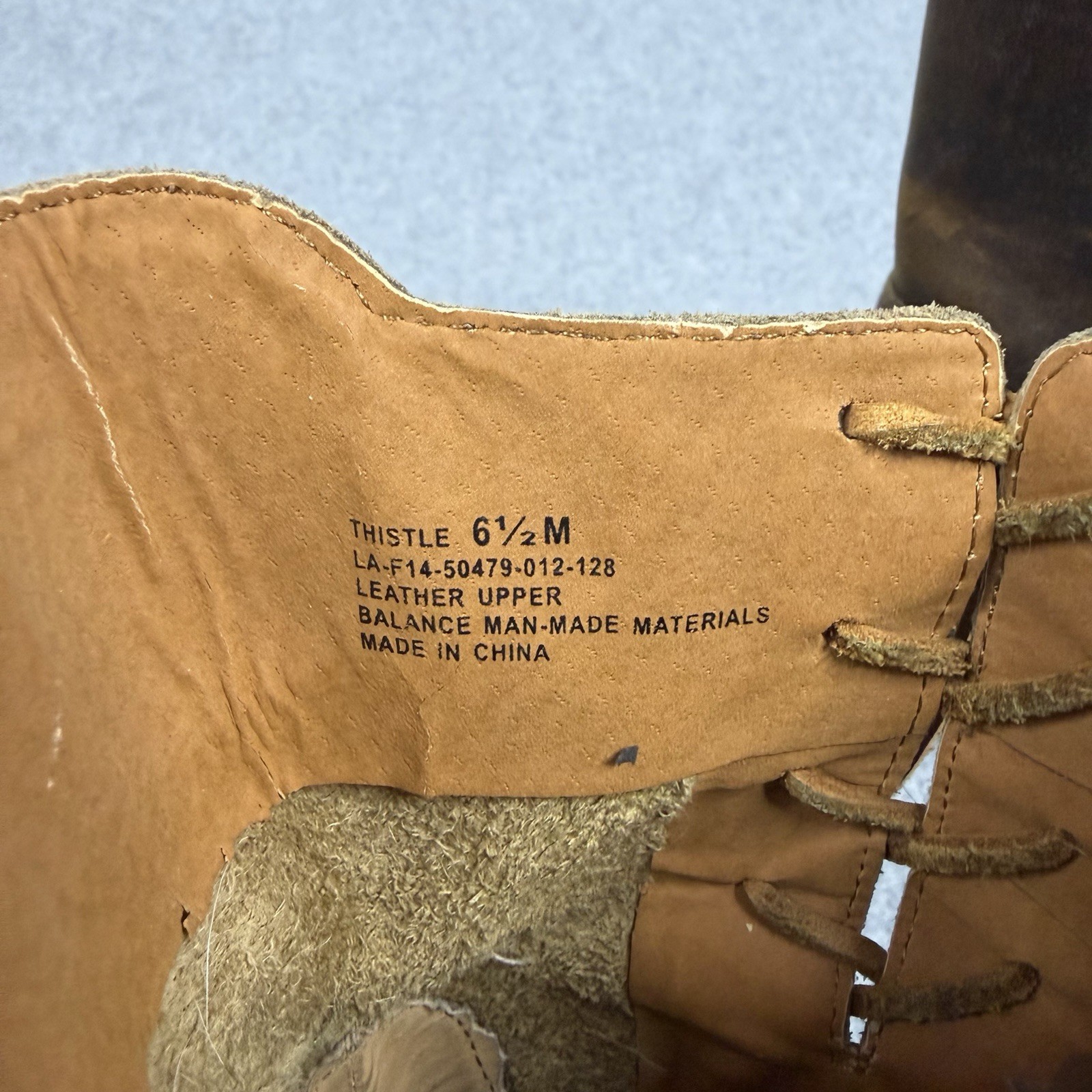 Latigo Thistle Boots Brown Leather Lace Up Side Harness Buckle Sz 6.5 M Two Tone