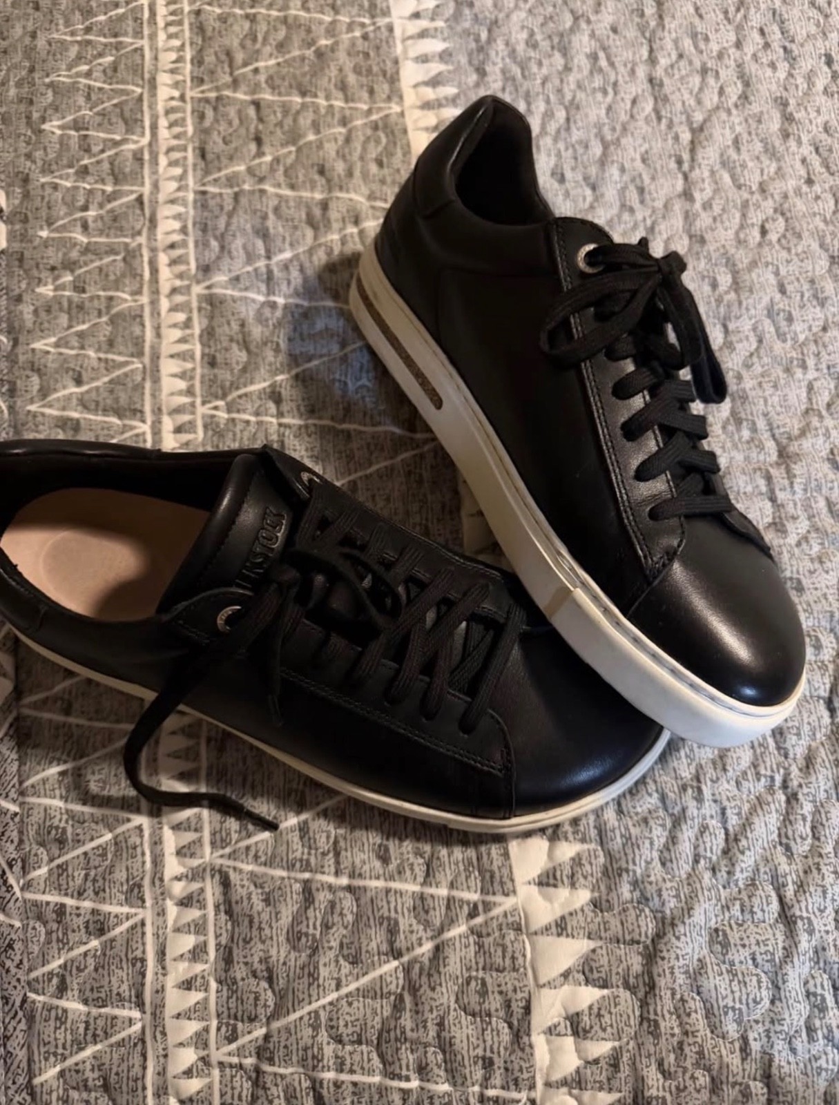 Birkenstock Bend Low Black Leather Casual Shoes Women’s Size EU 40 US 9-9.5 Lace