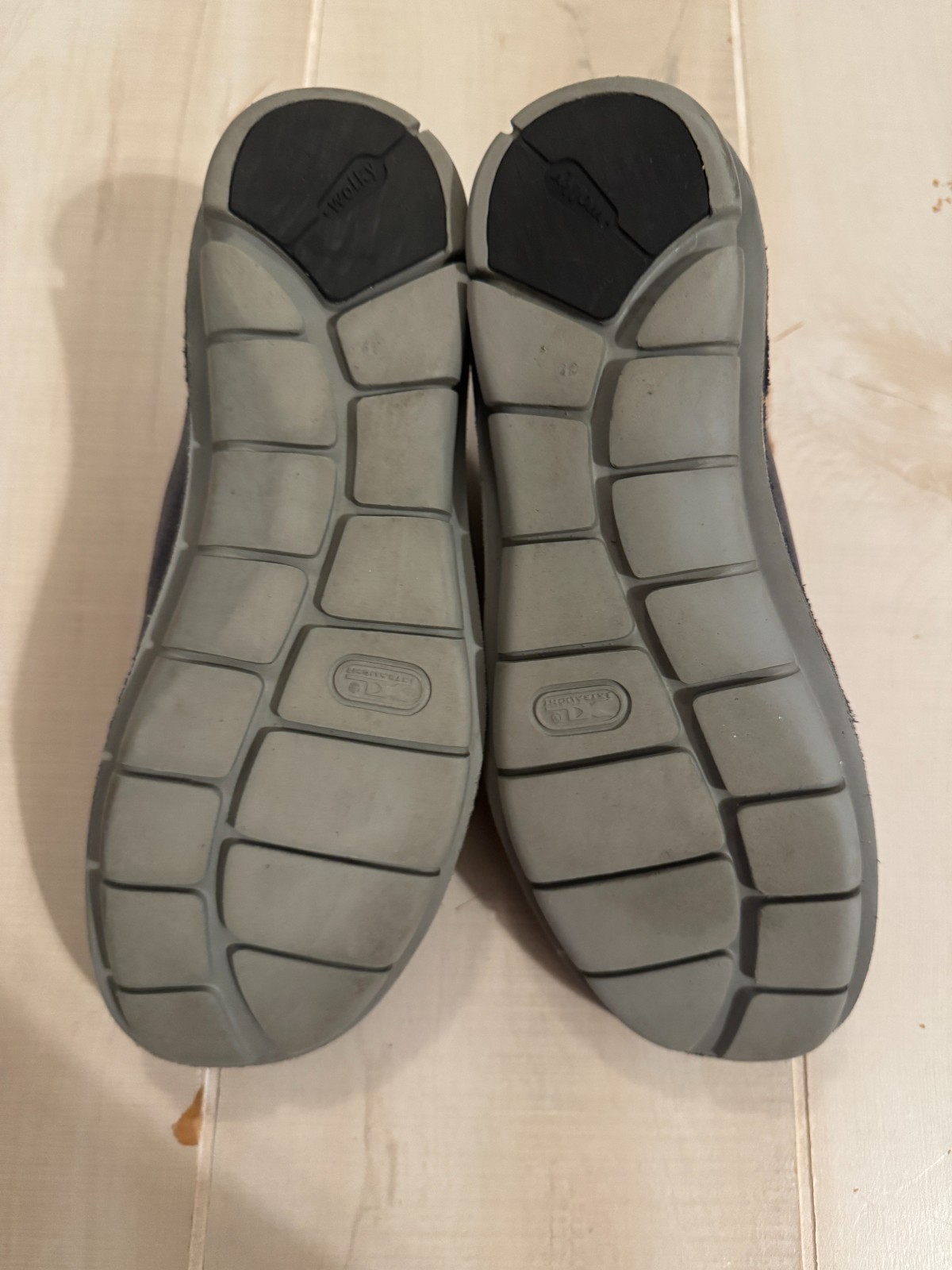 Wolky Maryjane cloggy leather clog hook & loop gray blue shoes 39 US 8 women’s