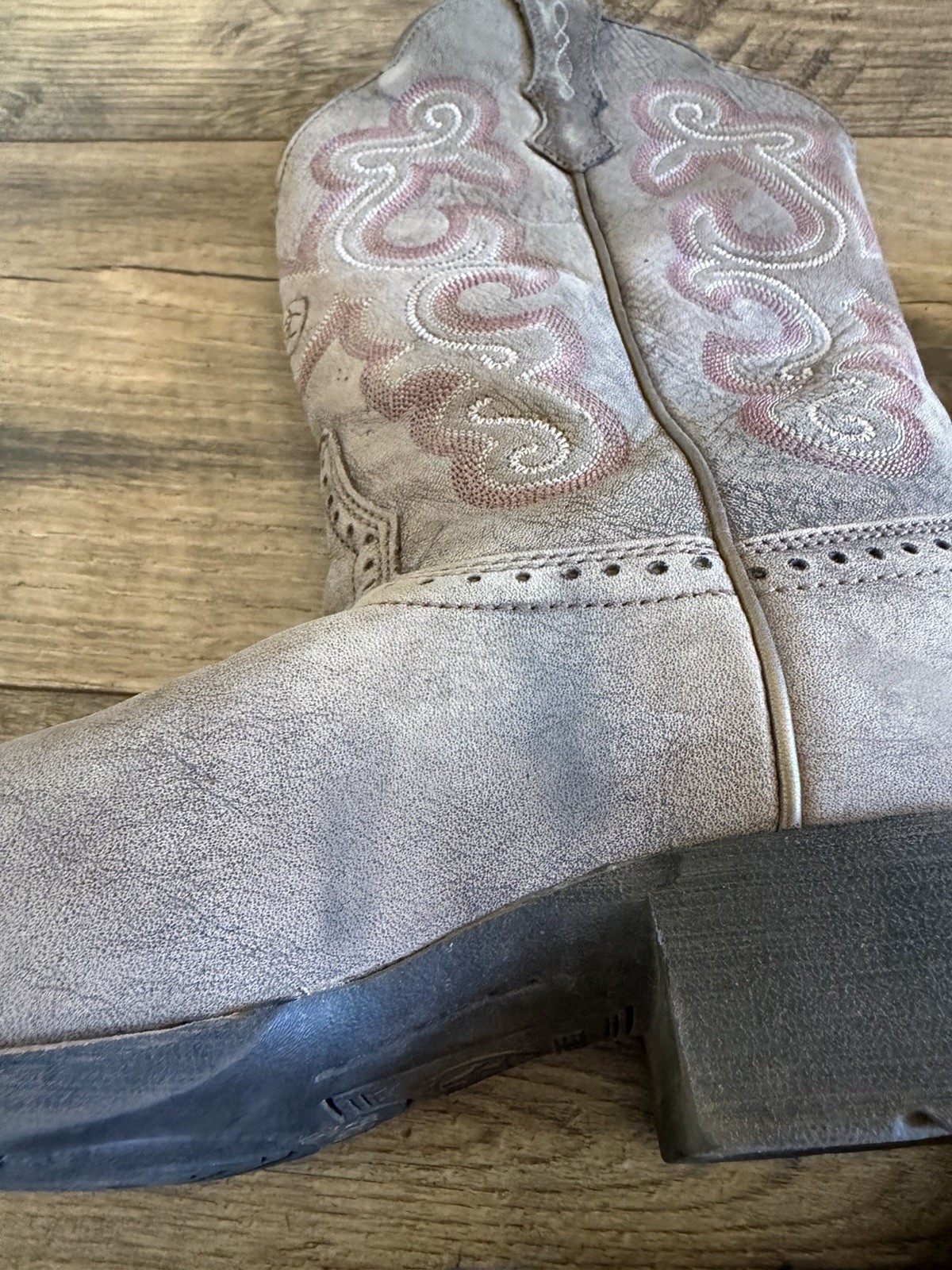 Ariat Women’s Quickdraw Western Boots Chocolate Brown, Wide Square Toe Size 7.5B