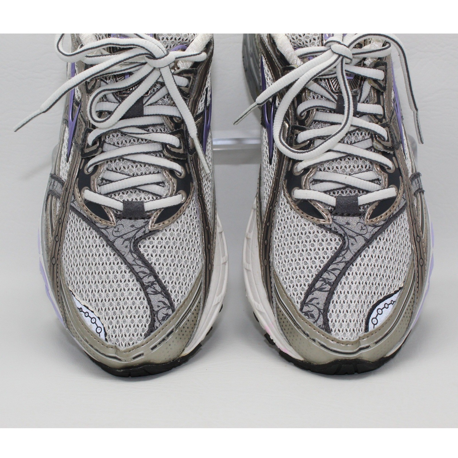 Brooks Trance 10 Womens Running Shoes 7 Silver Lavender Stability 1200811B503