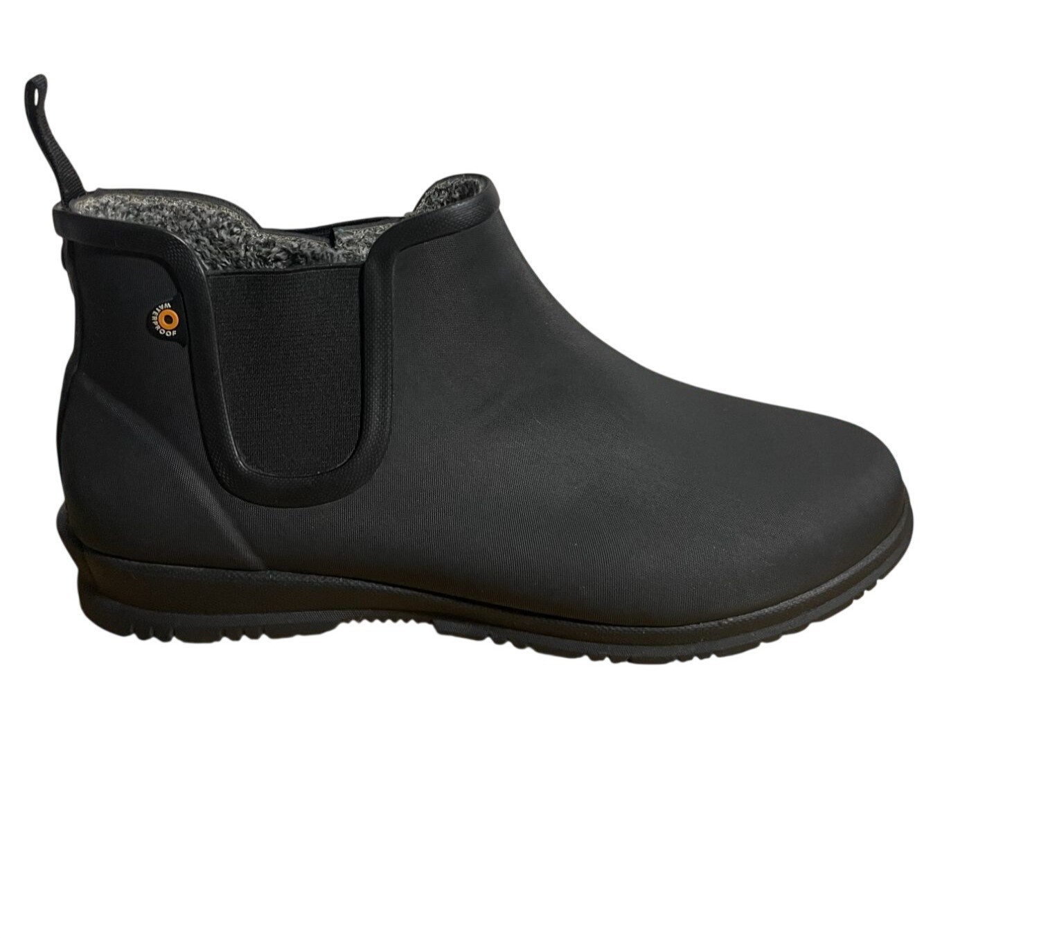 Bogs Sweetpea Winter Boots Womens Size 10 Black Rubber Faux Fur Lining Cold Rain