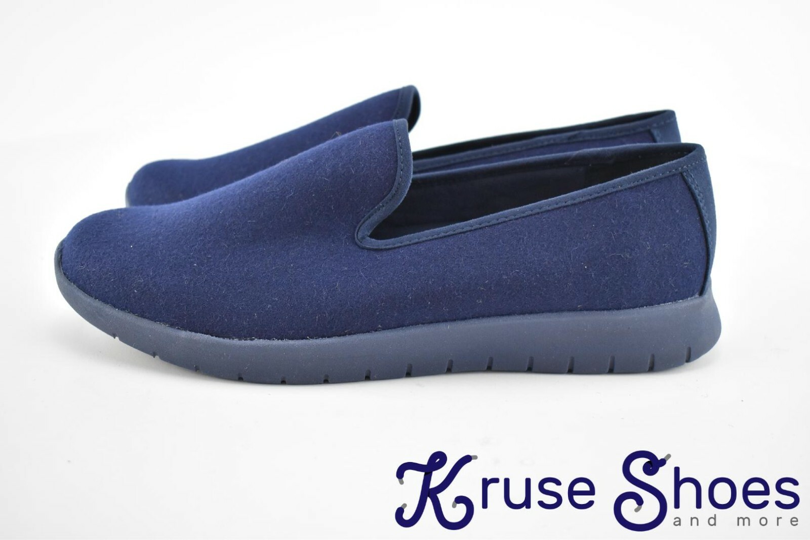 Lands End Women’s Lightweight Comfort Wool Slip On Shoes «Deep Blue» Size 9.5B