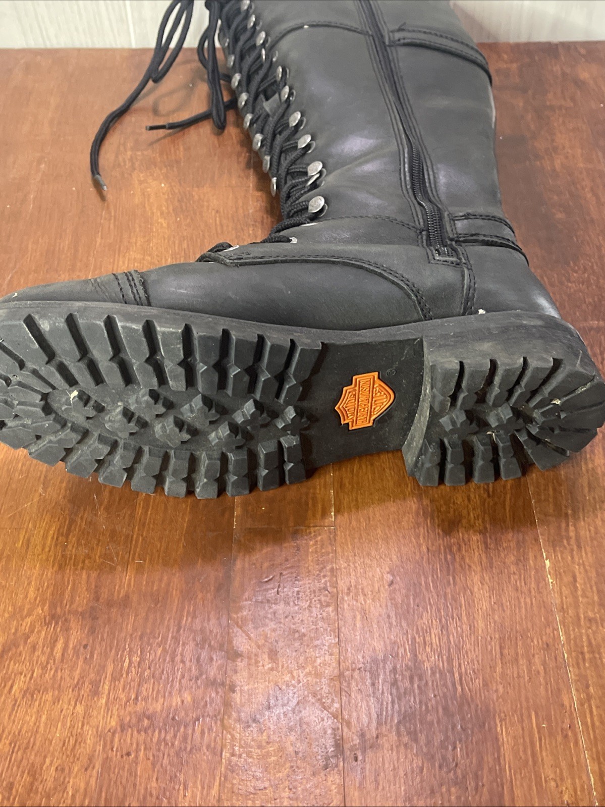 Harley-Davidson Women’s Beechwood 15″ Motorcycle Boots Black Size 9M D83856