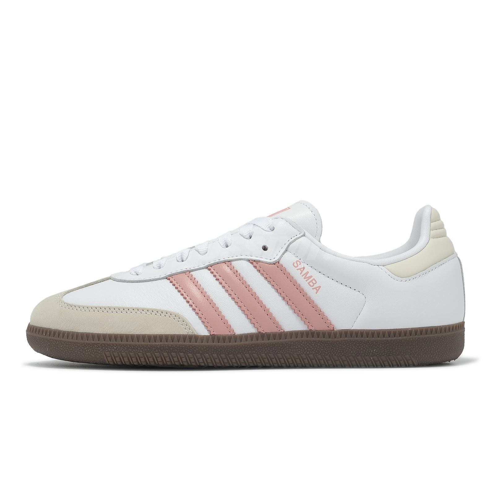 adidas Originals Samba OG W White Pink Women Casual Lifestyle Shoes JI2677