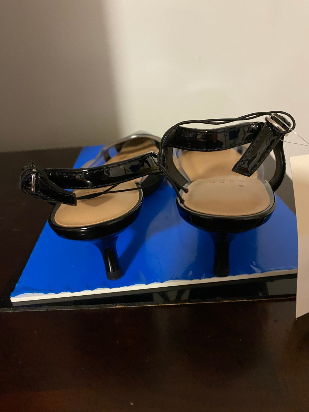BRAND NEW WOMEN’S SIZE 7 A NEW DAY BLACK ELEANOR SLINGBACK KITTEN HEELS