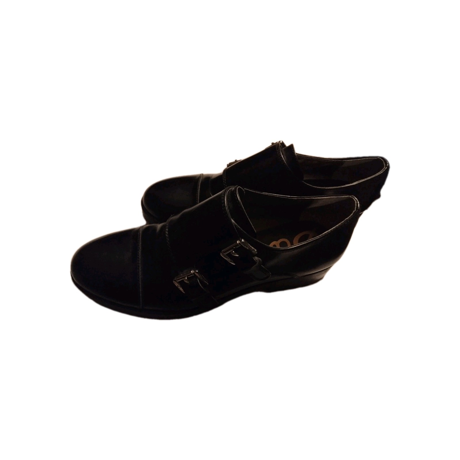 SAM EDELMAN Melanie Black Leather 6.5