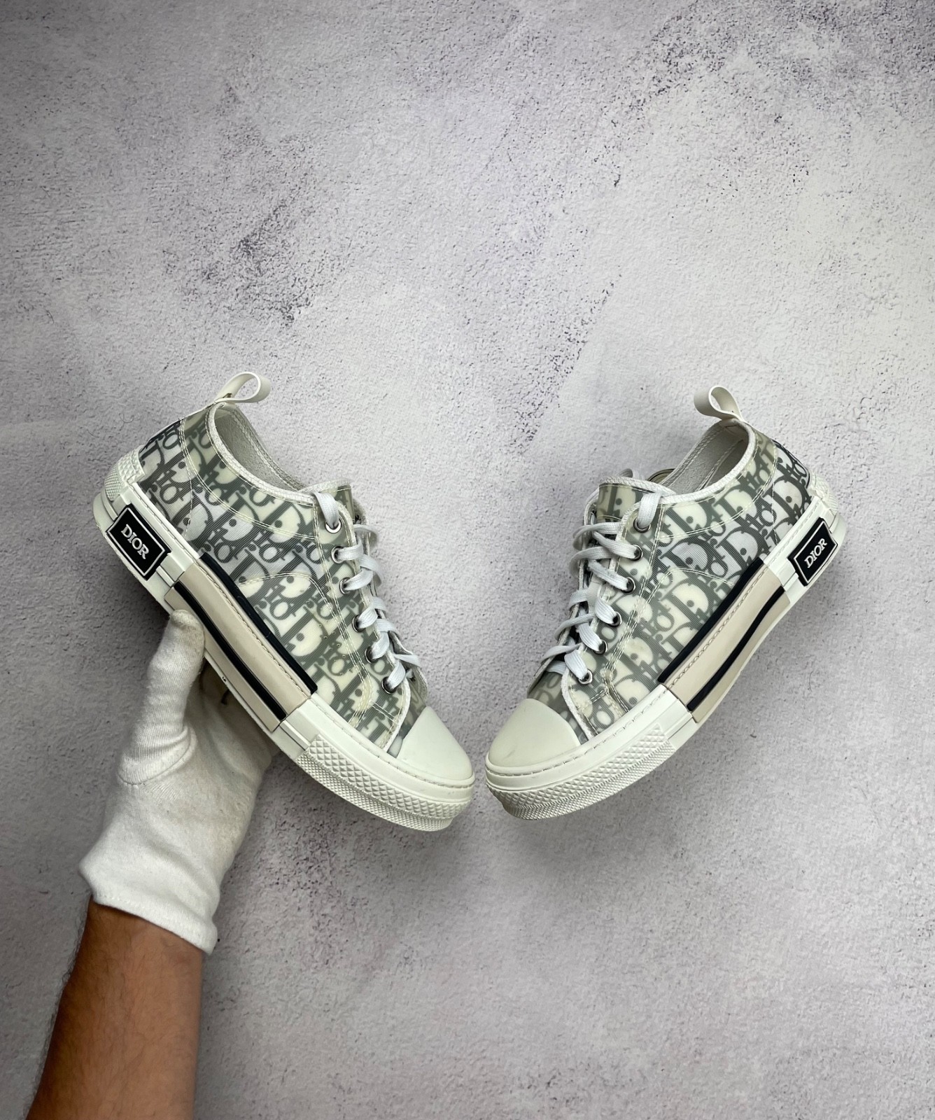 Dior B23 Low Top Sneakers Size 39 Made in Italy.