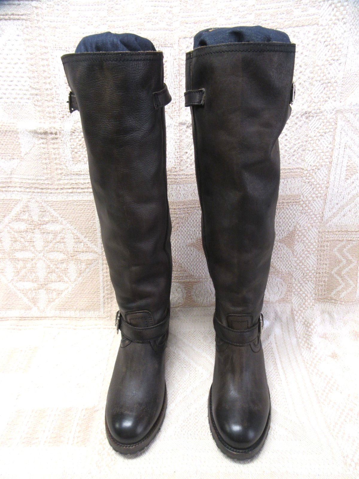 Freebird Boots By Steven Size 9 Cognac Cody Knee High Worn Once!! See Pics!!