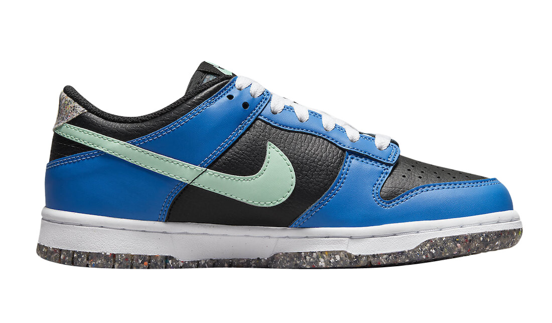 Nike Dunk Low SE GS Crater Black Photo Blue Mint Nby DR0165-001 6Y = 7.5 Women