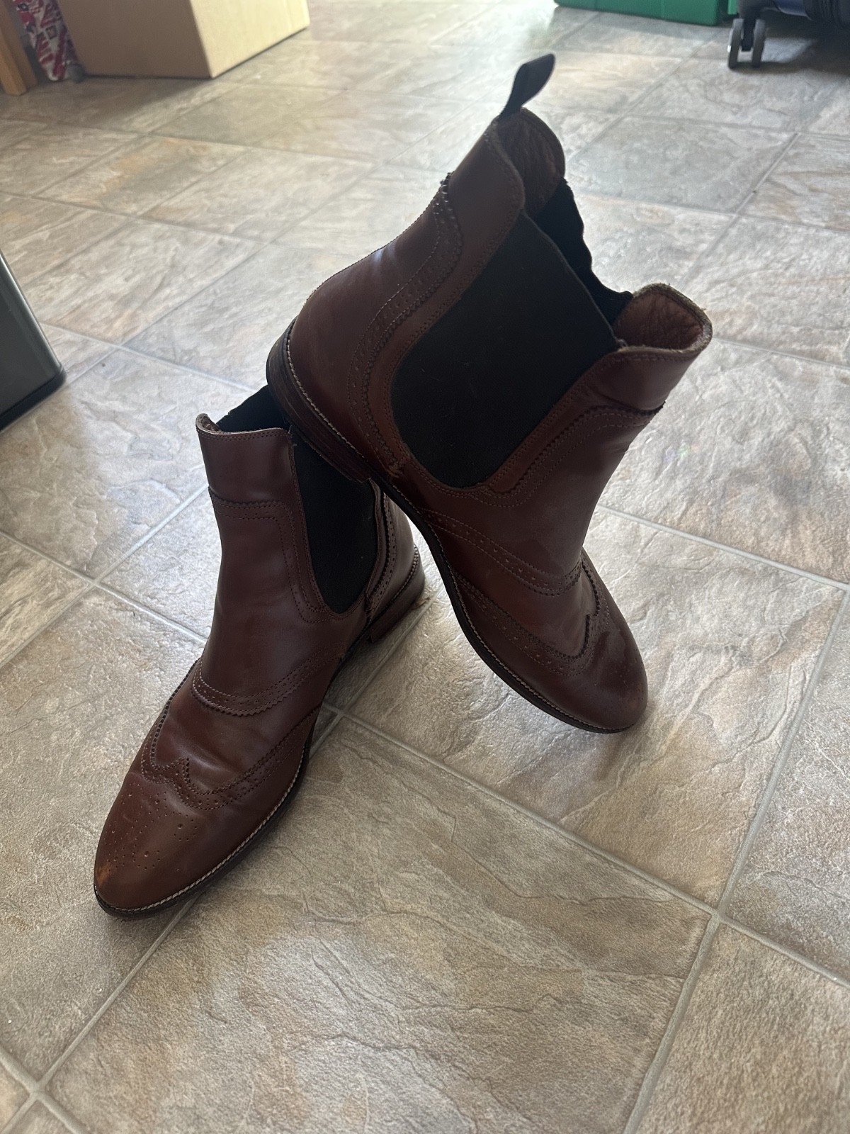 Massimo Dutti women’s boots, brown leather Euro size 41