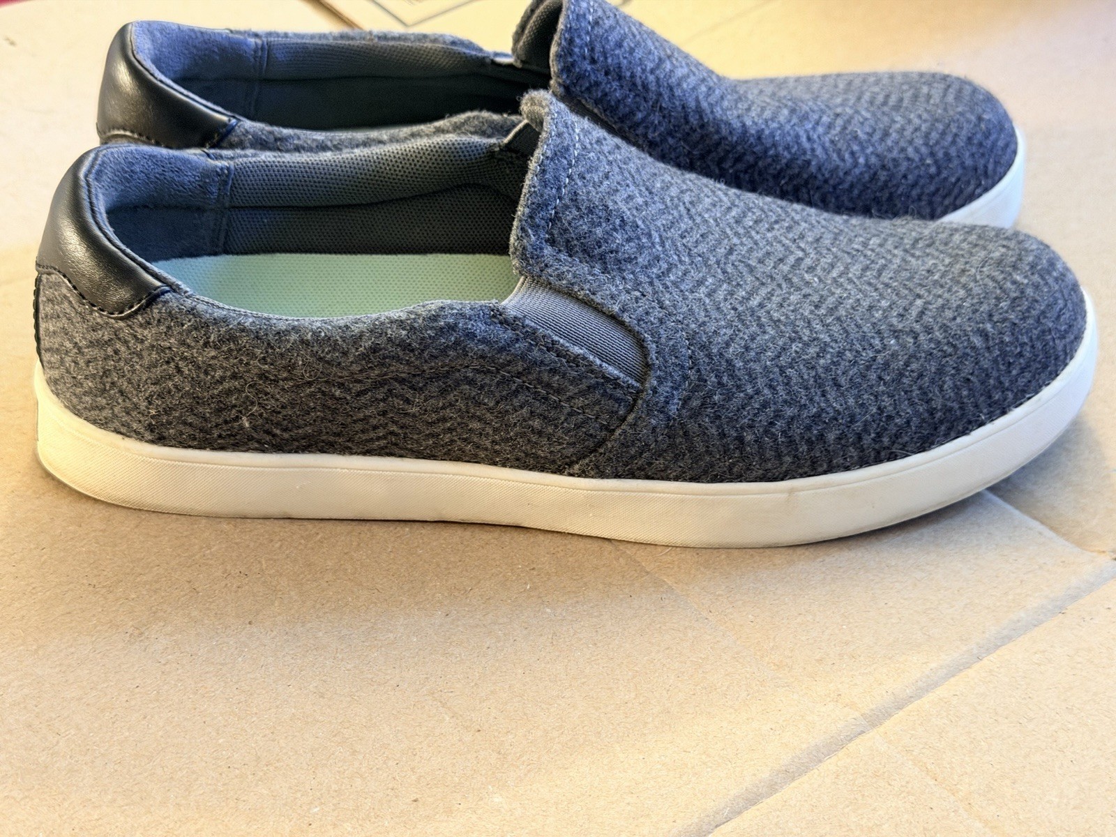 Dr. Scholl’s Madison Slip-on Sneaker, Black/gray Herringbone, SZ 8M