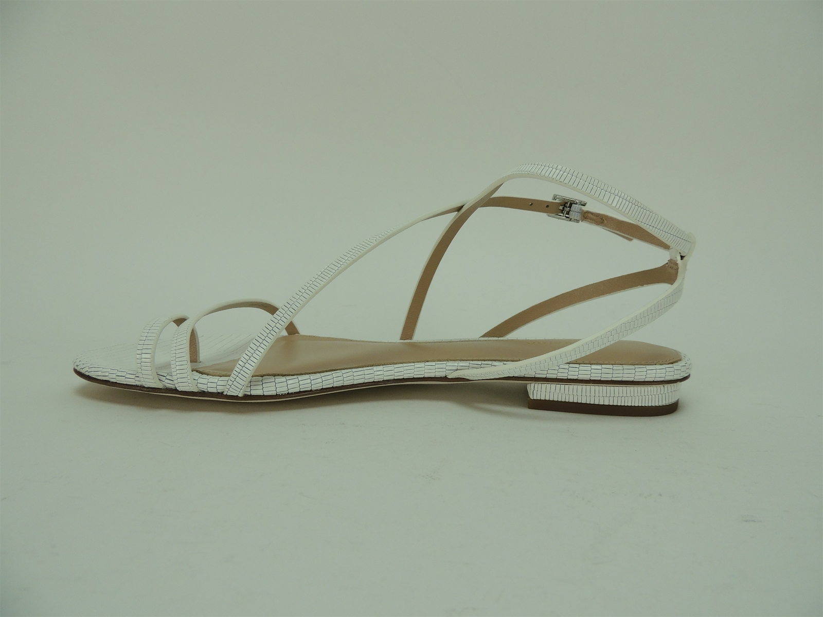 Via Spiga Women’s Calandre Sandals Blanc White Leather Size 6.5 M