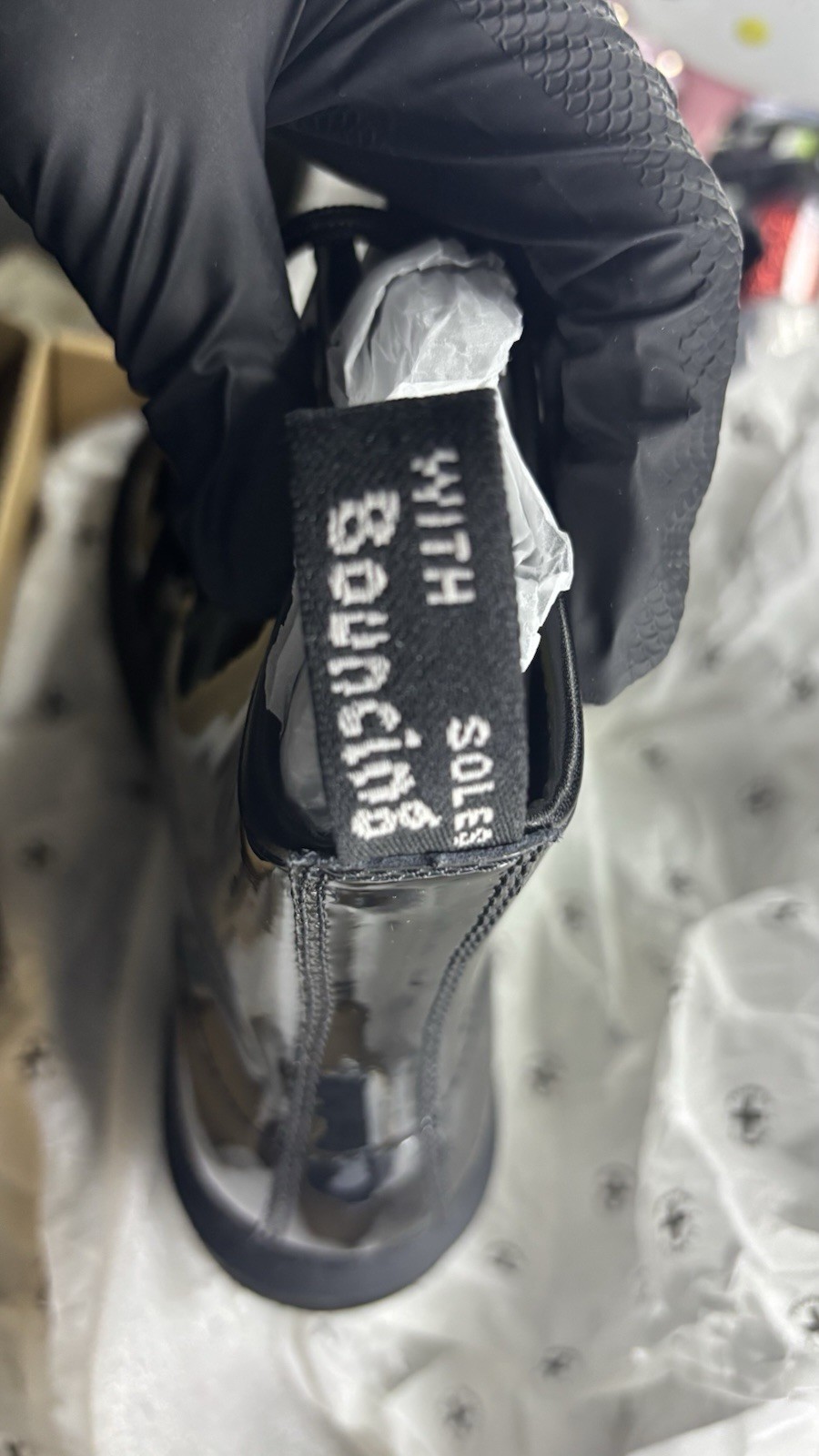 Dr Martens 1460 Mono Patent Leather Lace Up Boots Size 7 Woman