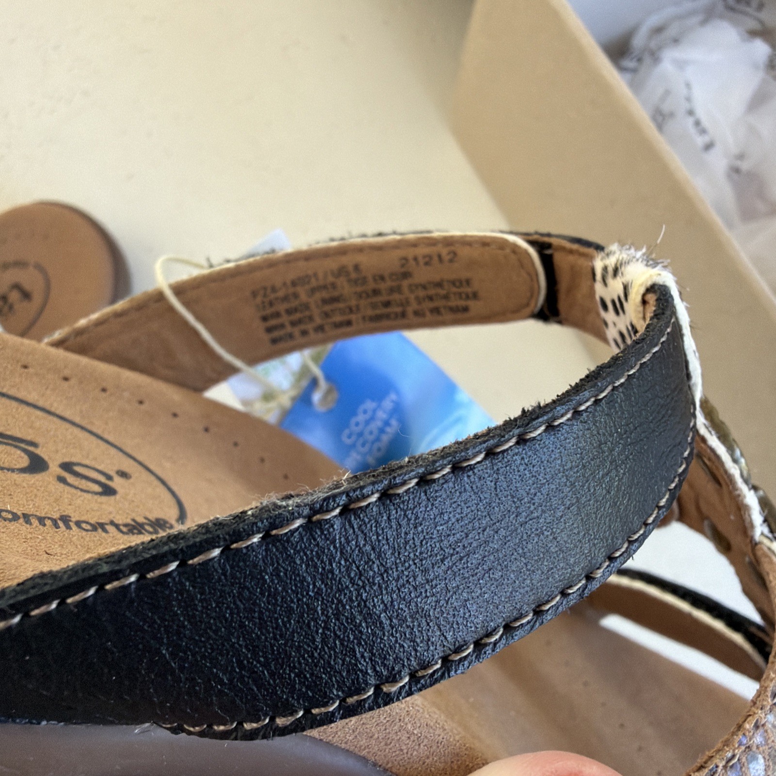 Taos Prize 4 Size 6 BRAND NEW in Box Exotic Black Leather