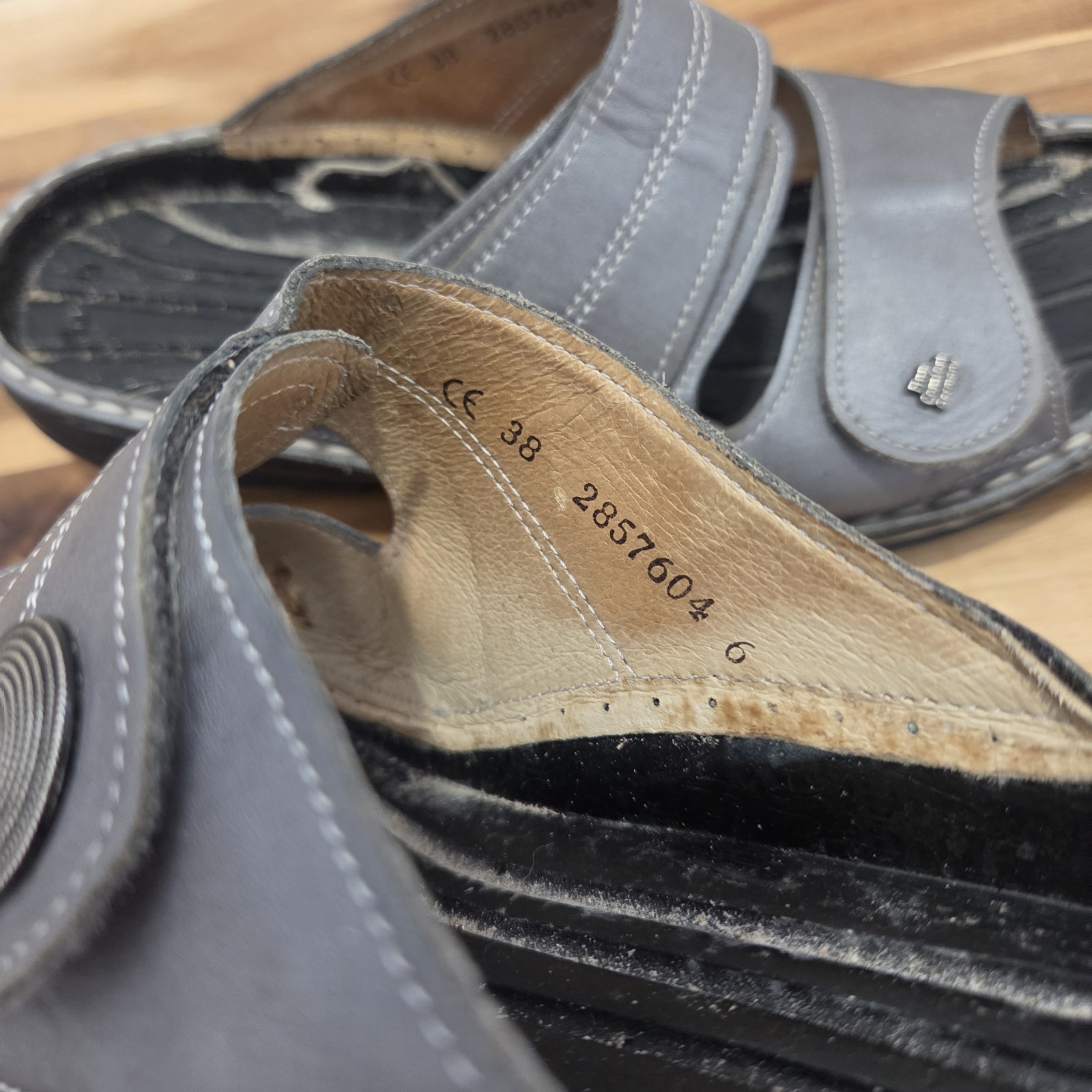 Finn Comfort Sz 38 Women’s Slide Sandals Slip On Germany Lot Of 3 NO Insoles EUC