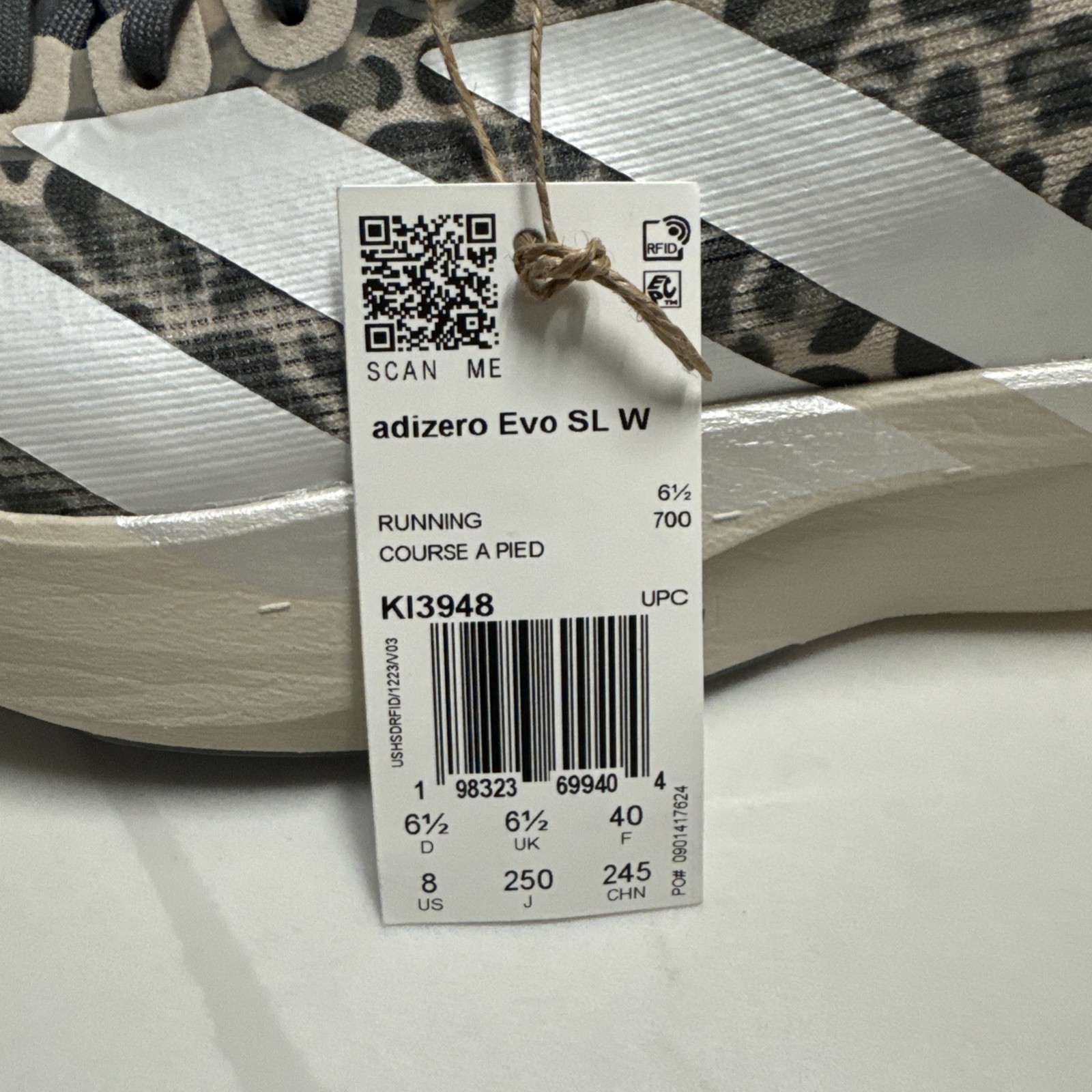 NEW Women’s Adidas Adizero EVO SL Running Shoes Leopard Print US 8