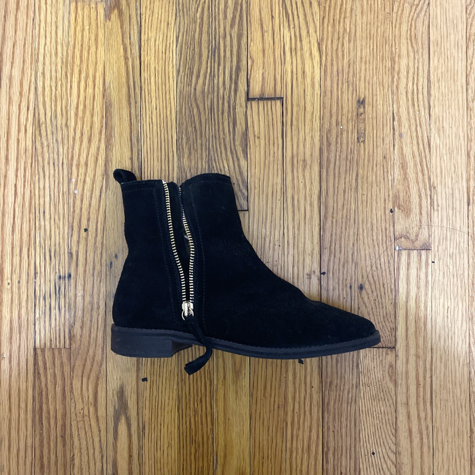 H&M Faux Suede Bootie W Faux Shearling Lining Size 7 Orig. $80 Per-owned