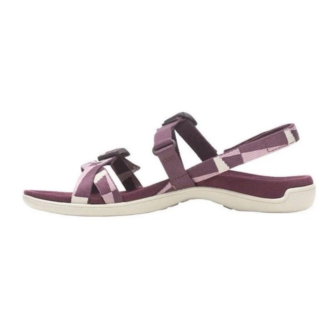 Merrell Womens Size 11 District 3 Burgundy Backstrap Web Sandals Shoes