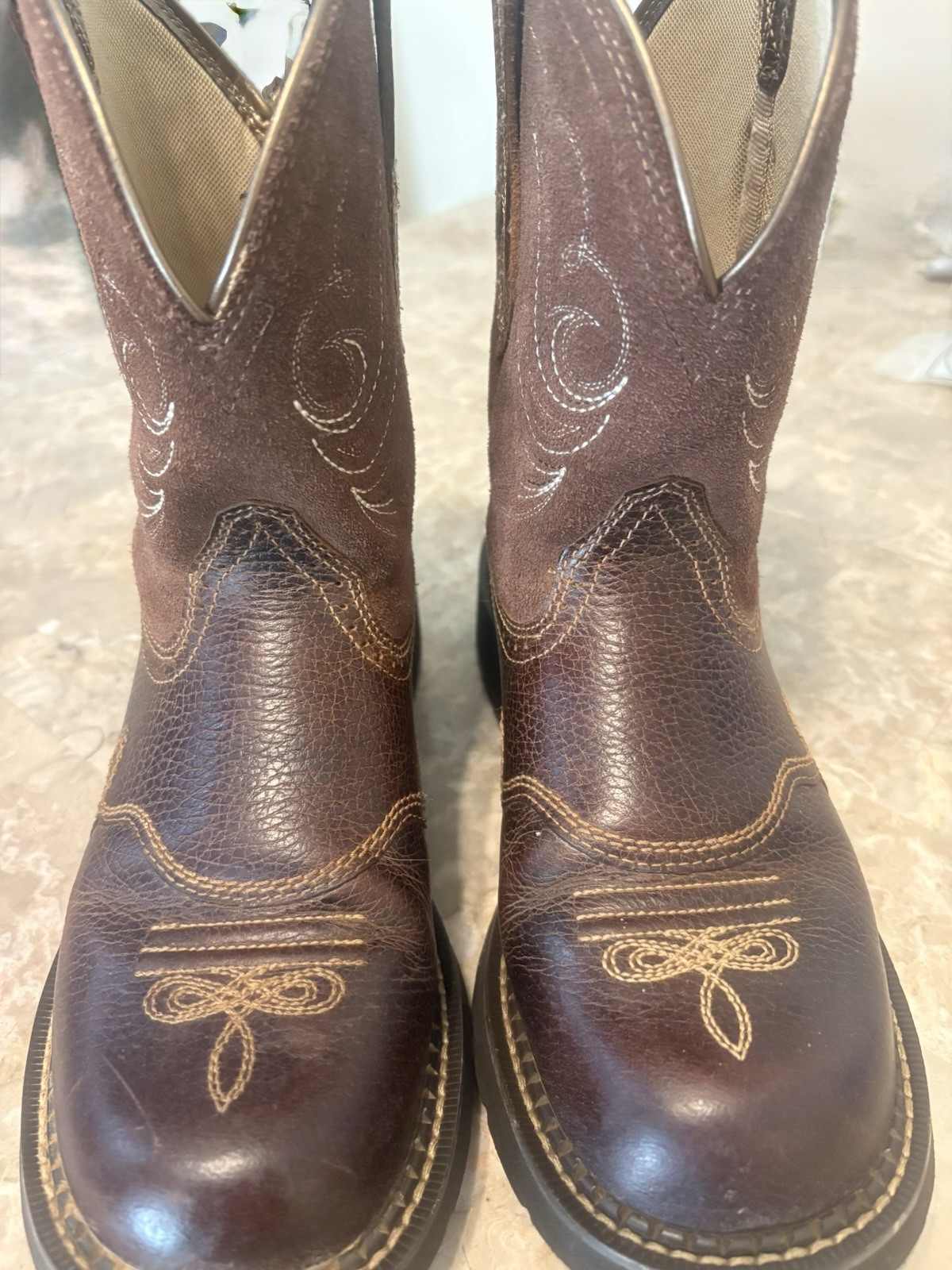 Ariat Fatbaby Women’s Leather Boots Brown
