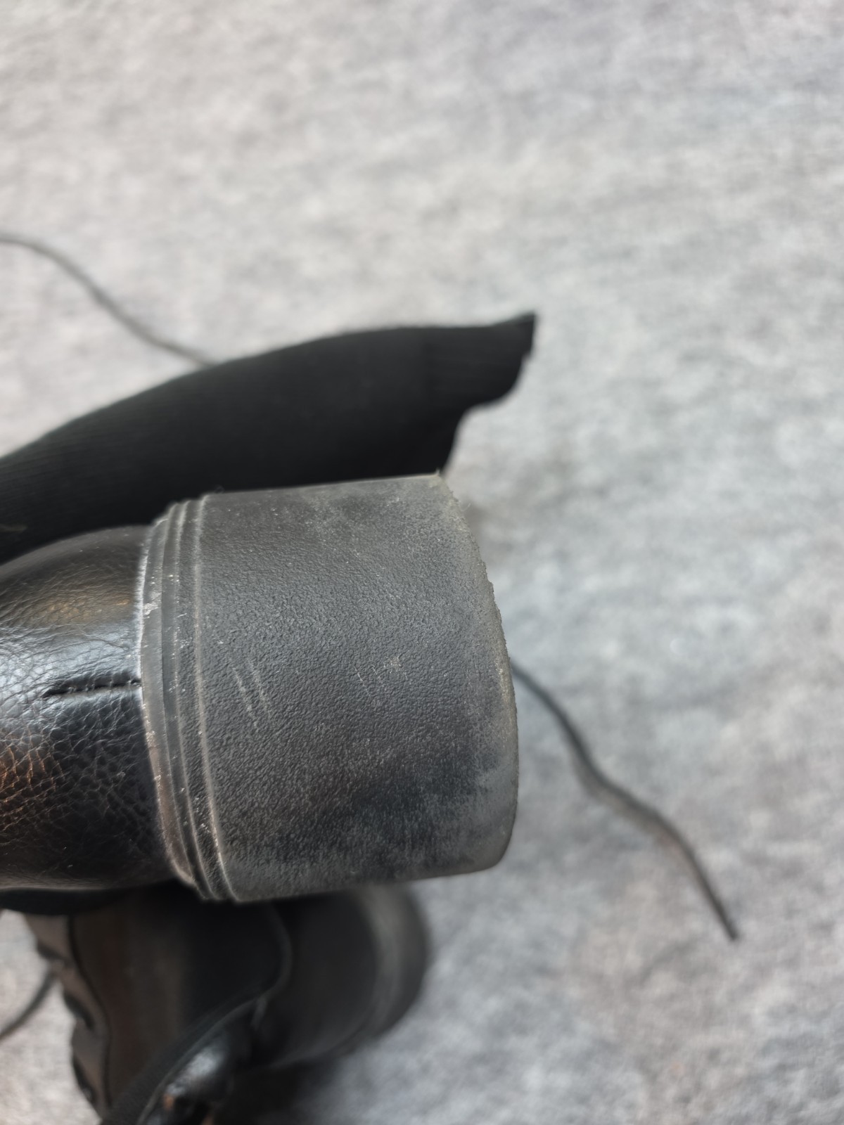 Long Combat Boots Black Size 10