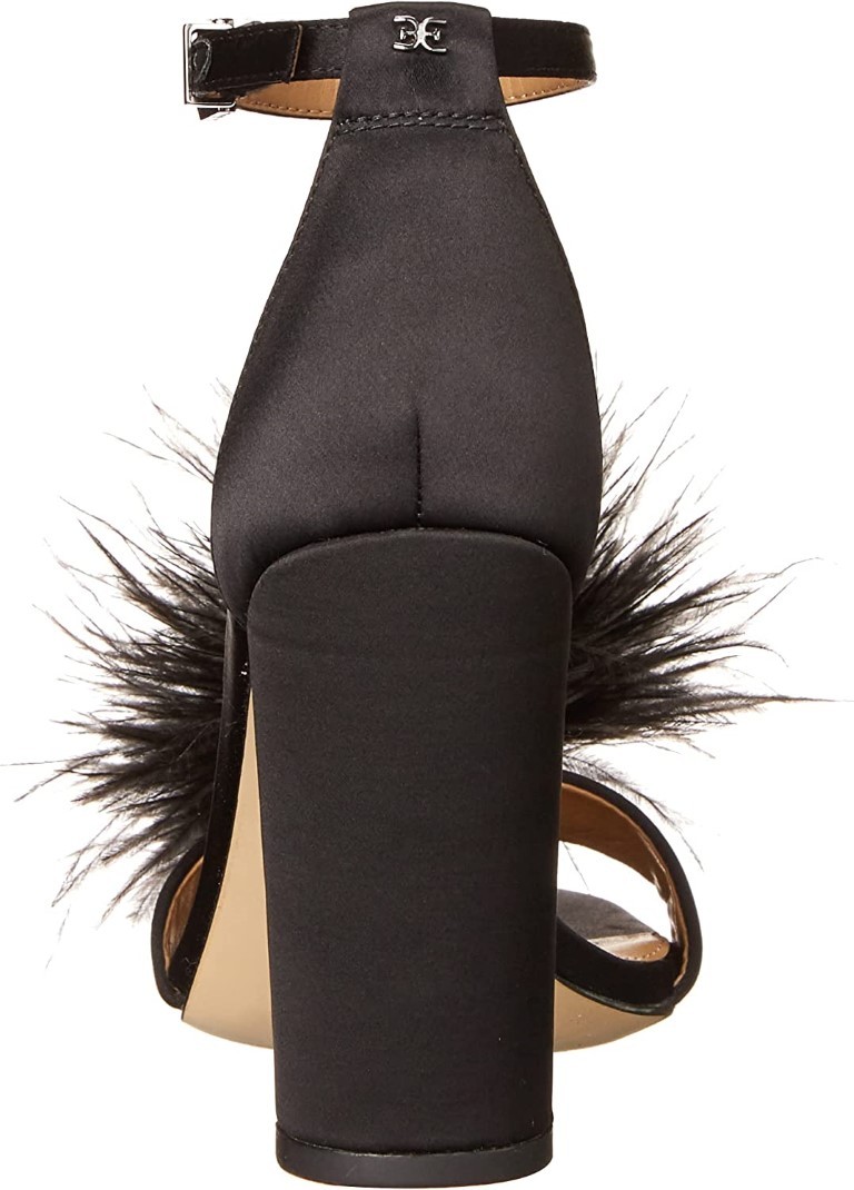 Sam Edelman Yaro Feather Women’s Black Heels NW/OB 4M