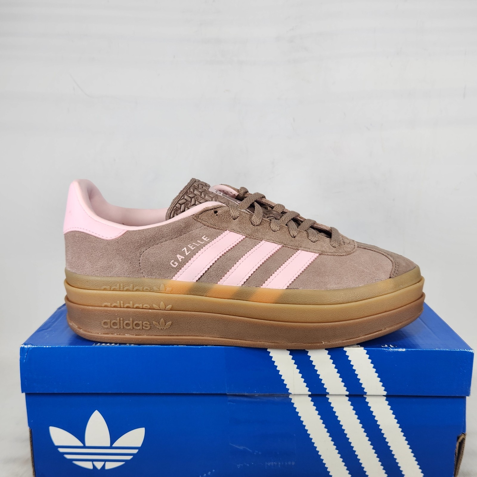 adidas Gazelle Bold Suede Trace Brown / Clear Pink / Earth Strata SIZE 9.5 WOMEN
