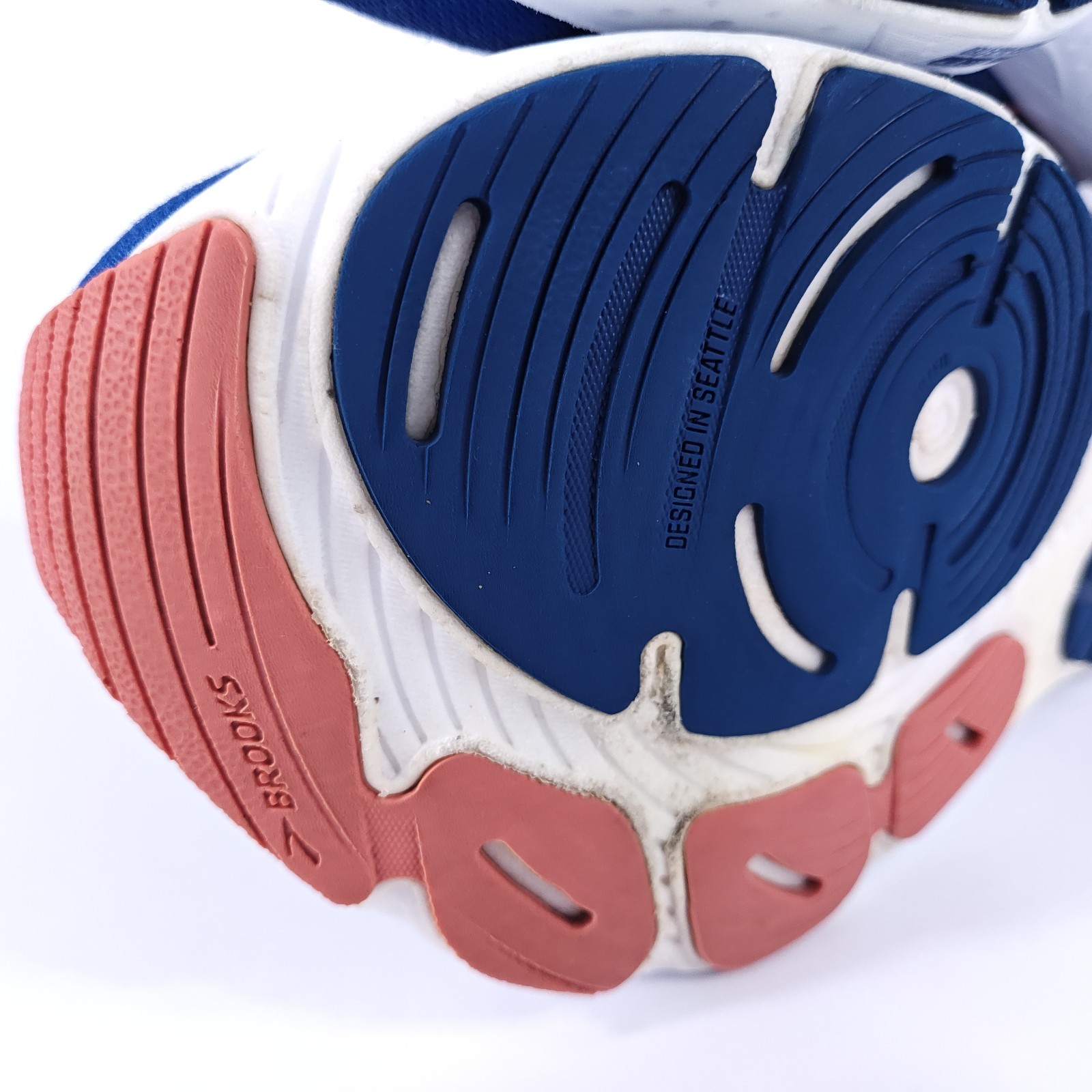 Brooks Glycerin 21 Womens 9.5 Wide Neutral Max Cushion Road Running Shoes Blue