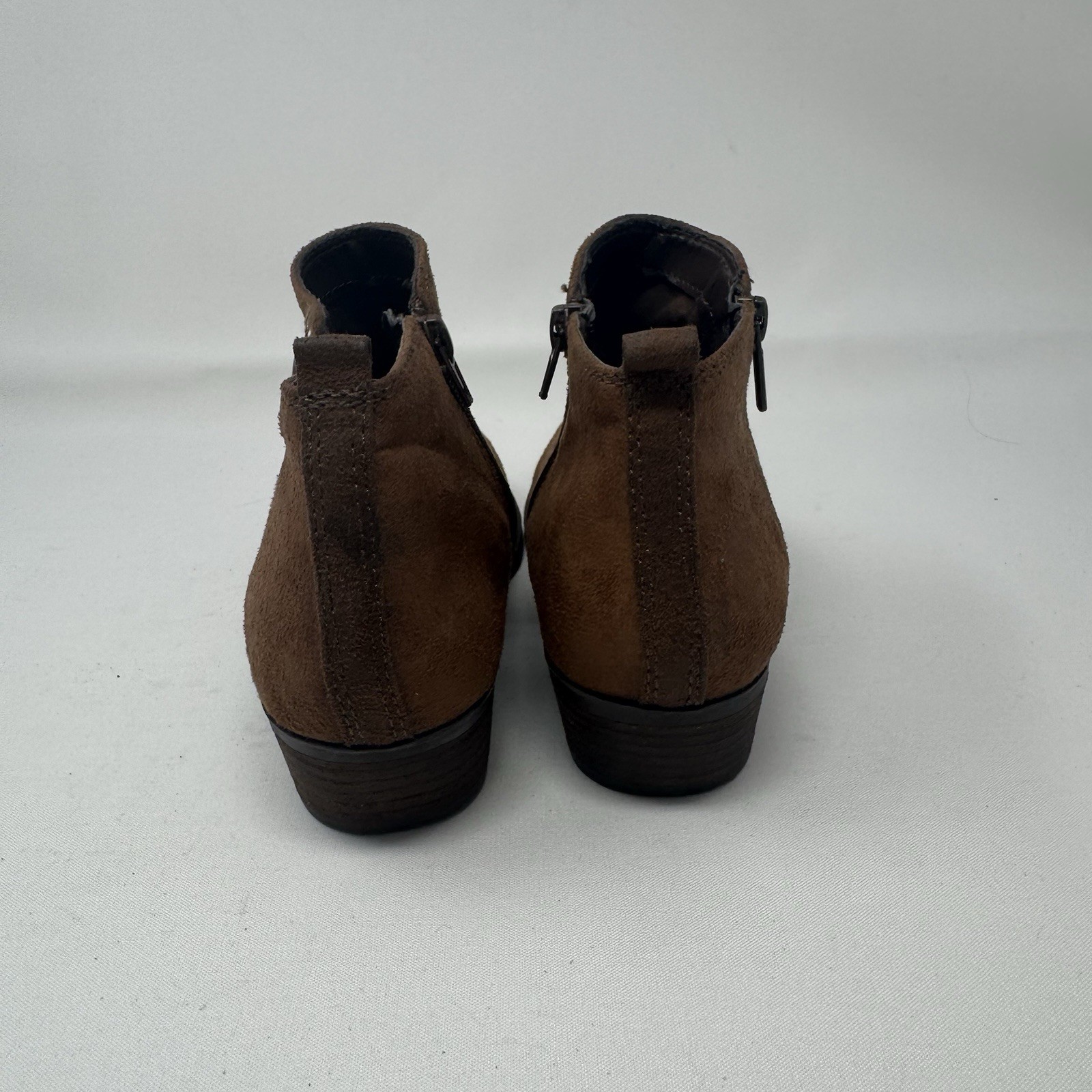 CARLOS by Carlos Santana Brie Brown Zip Ankle Boots Womens Size 8M