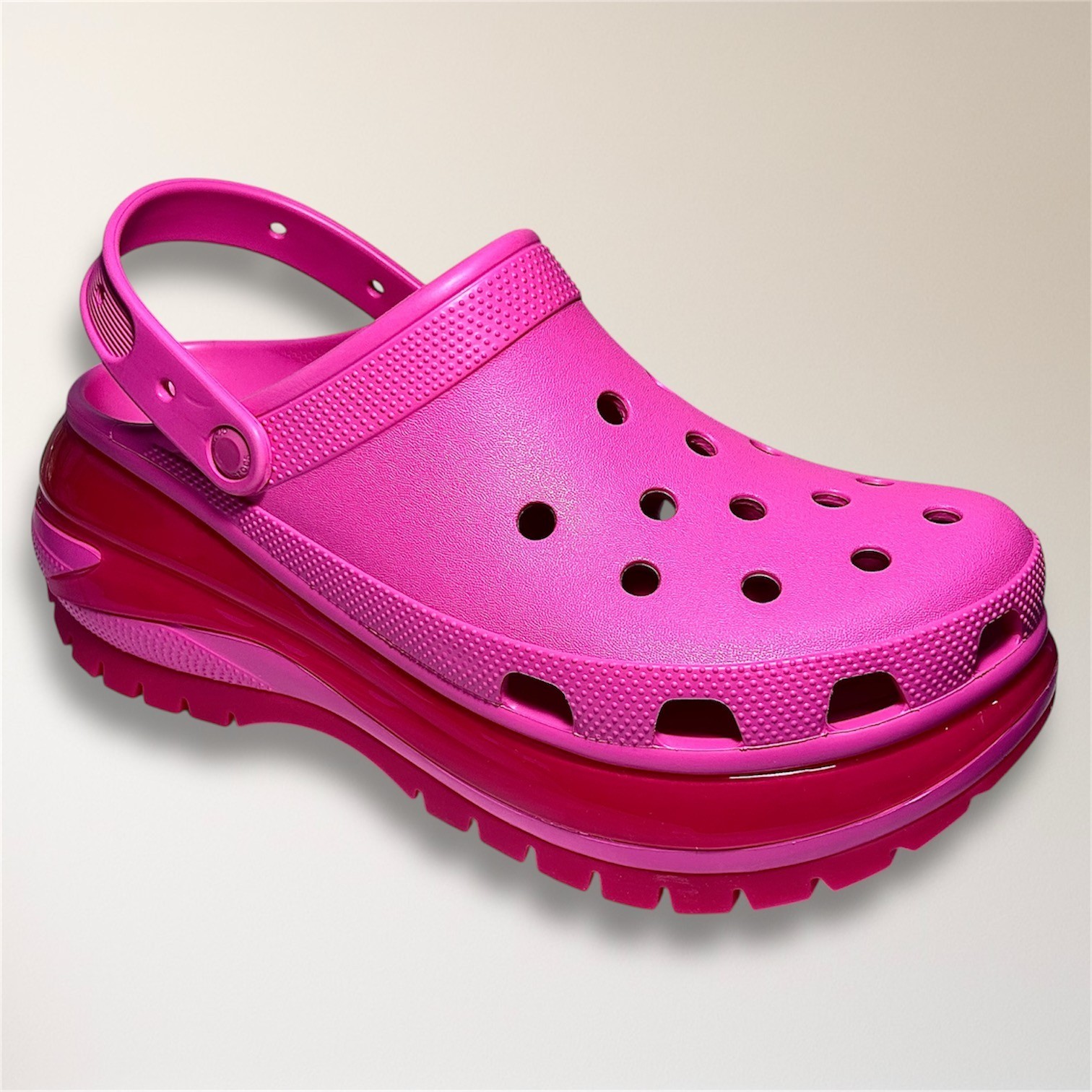 Crocs Mega Crush Platform Clog Juice Pink Comfort Casual Womens 15 Travel Barbie