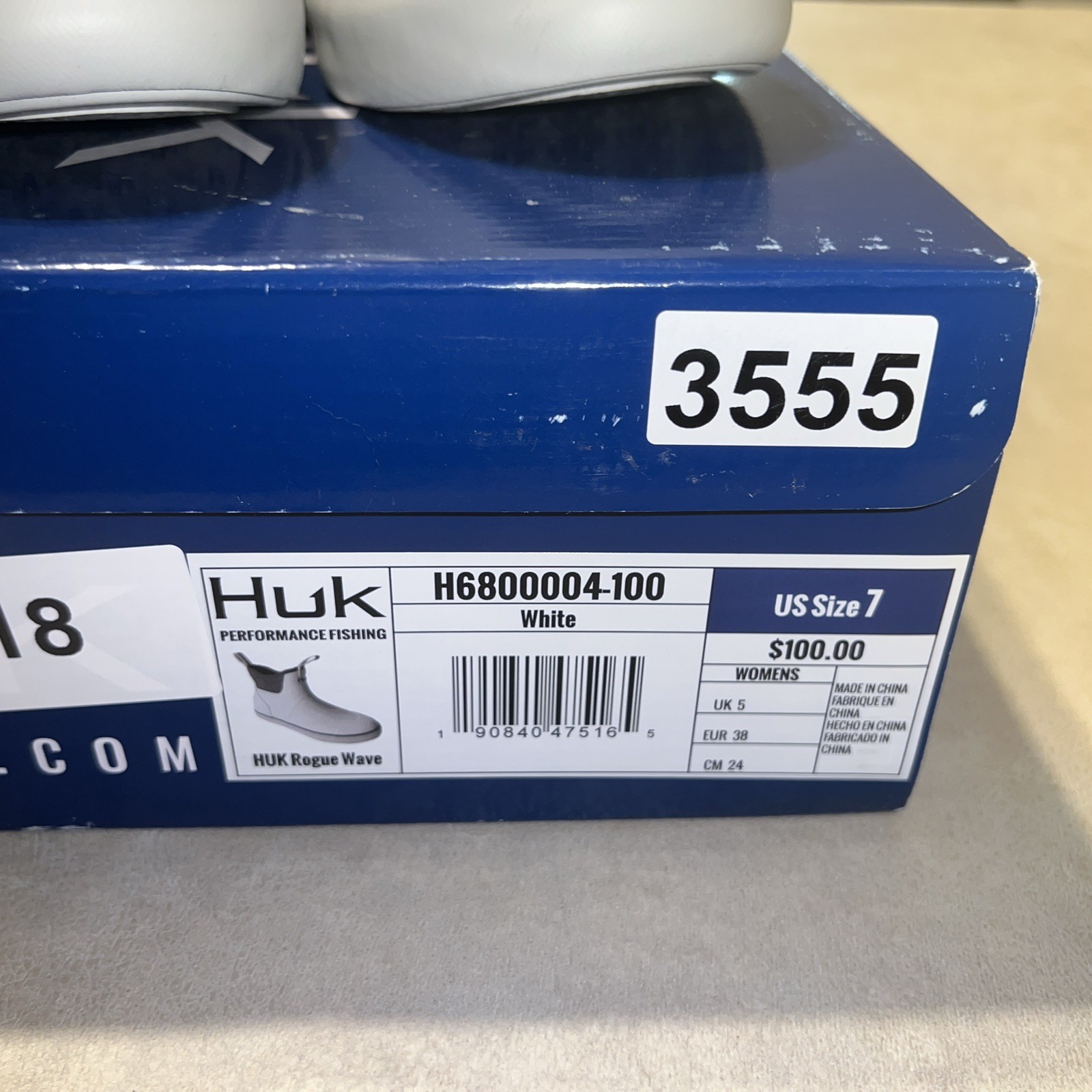 HUK Women’s Rouge Wave Boot White Size 7
