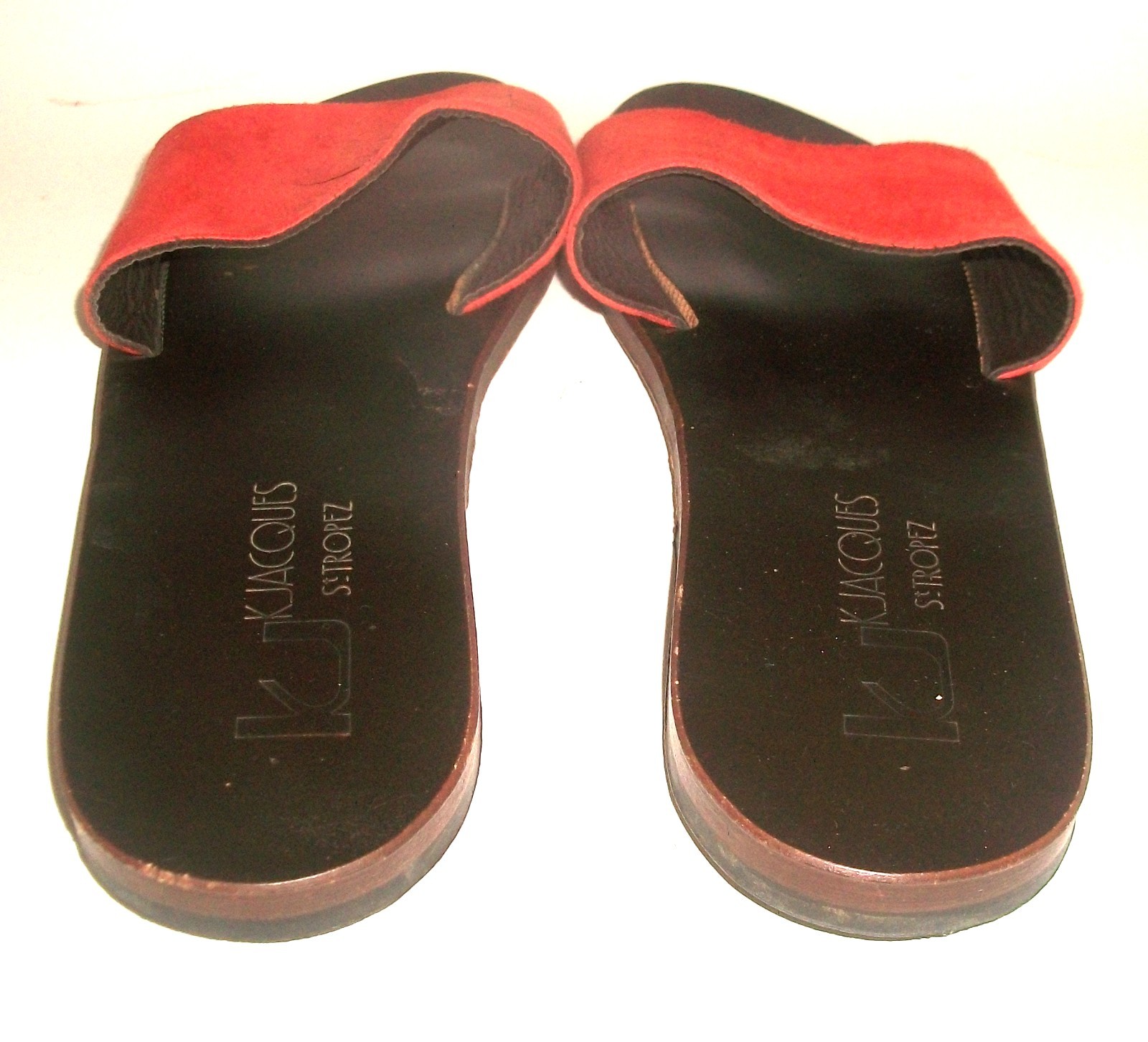 K. Jacques St. Tropez Handcrafted French Sandals 10M $250 Worn by Michelle Obama