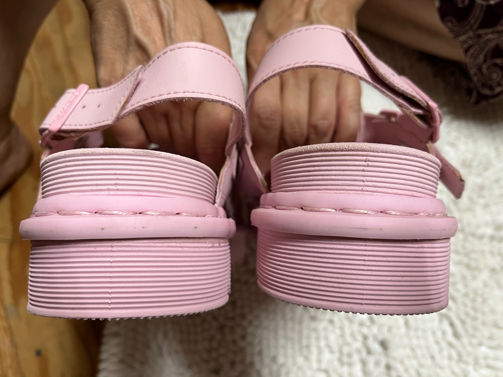 Dr. Martens Doc Martens Voss Mono Sandals Size 10 Pink Platform