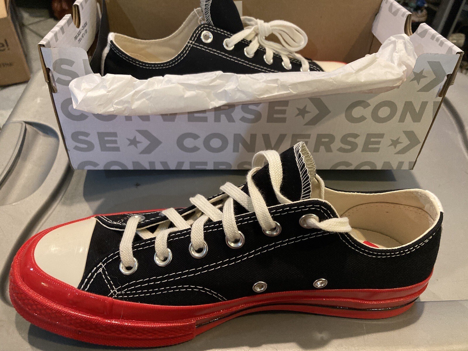 Converse Play Comme des Garçons Size 10 Women’s or Men’s 8 NIB Rare!