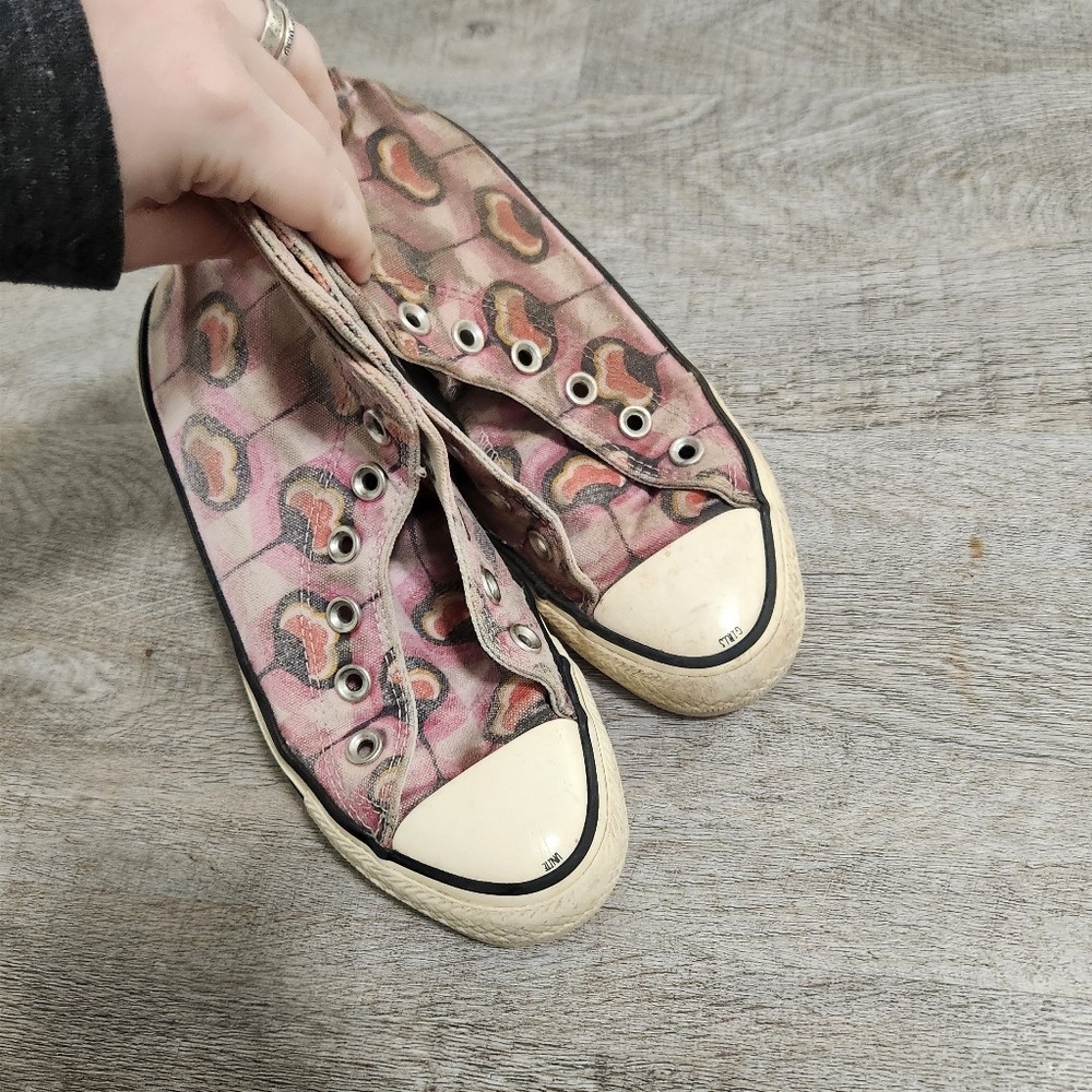 Converse Pink Cherry Blossom High Top Sneakers Size 5
