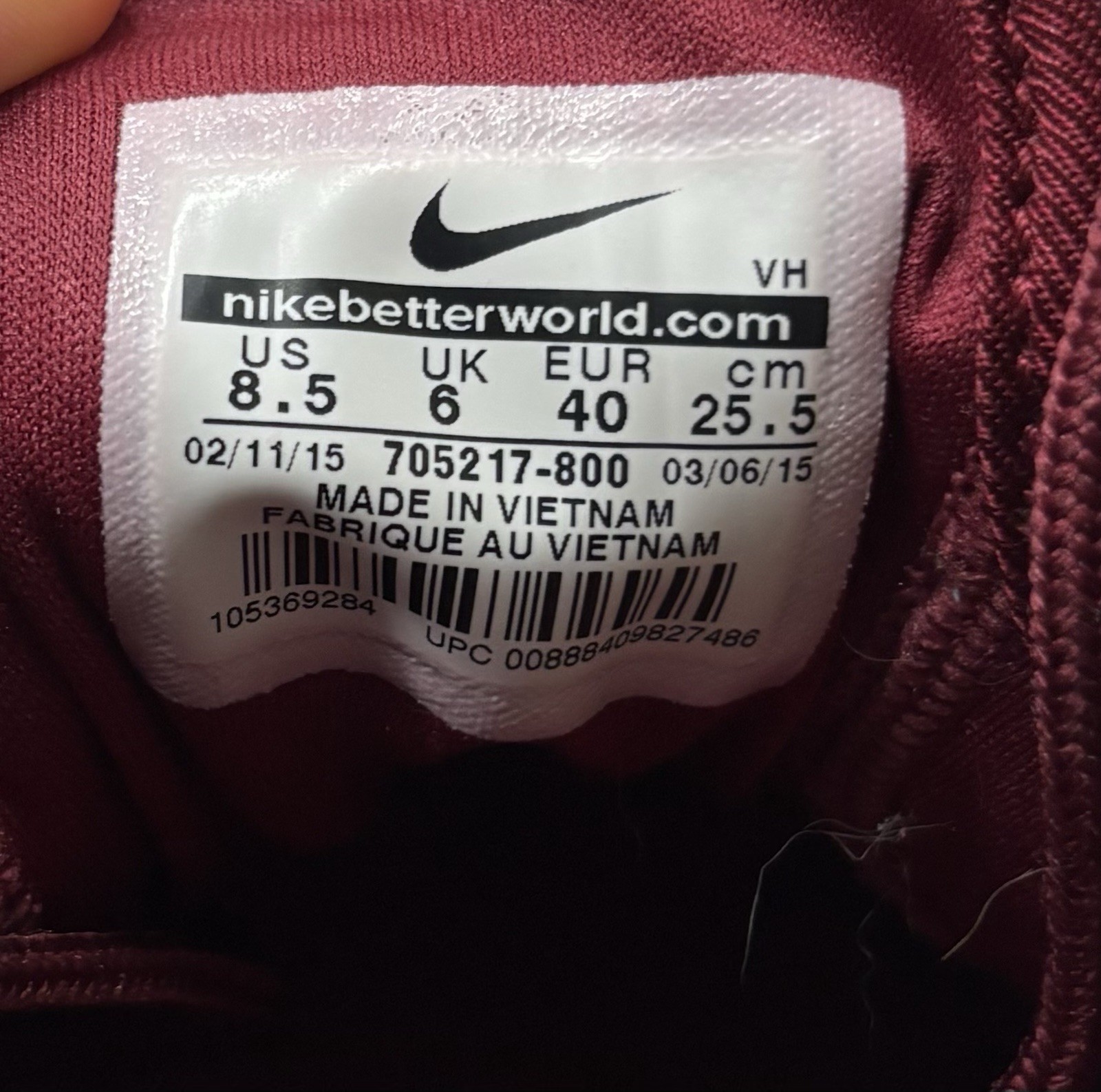 Nike Roshe One KJCRD Total Orange 705217-800 Womens Size 8.5 Running Shoes