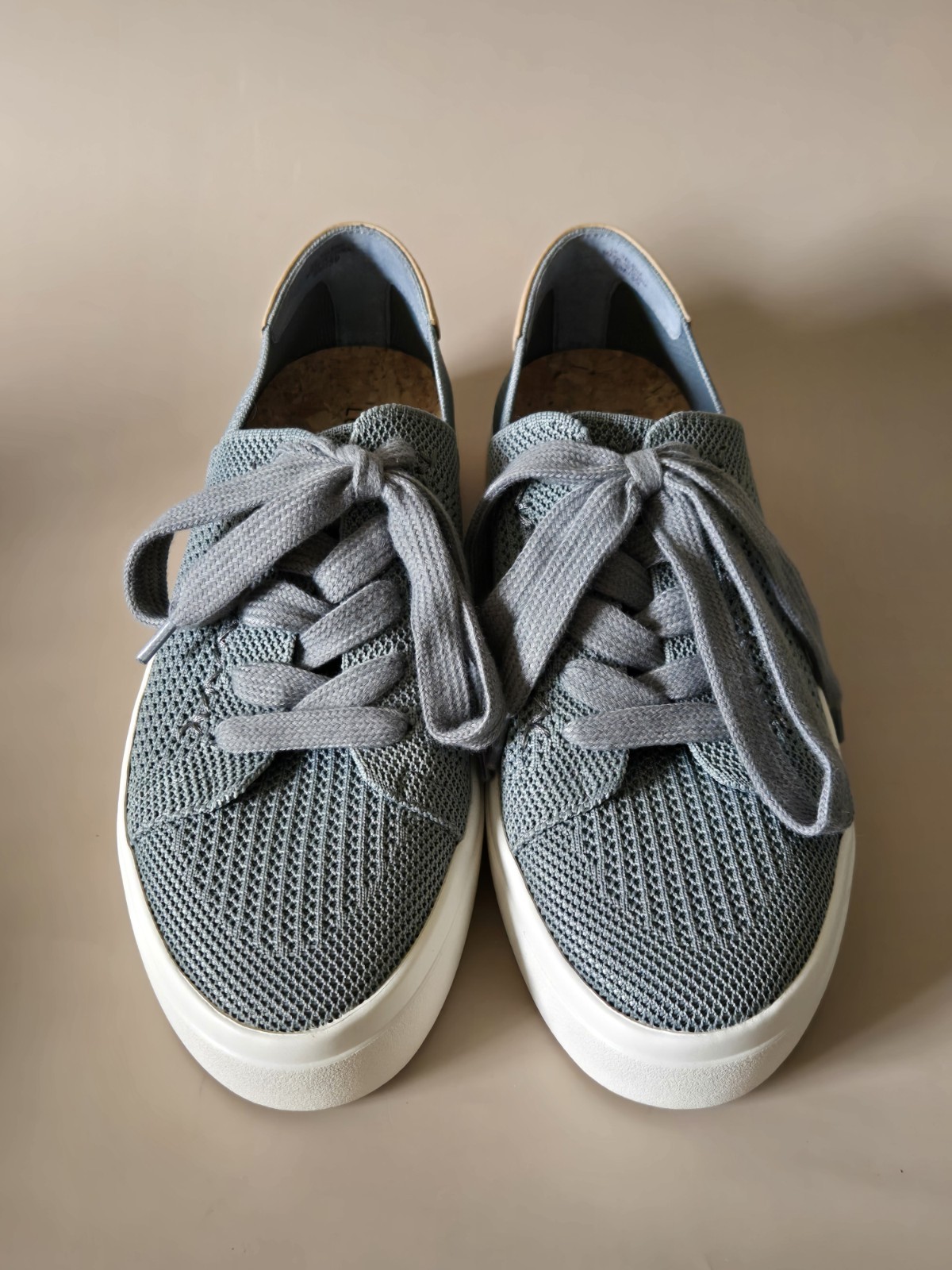 New Lucky Brand Women’s Talena Knit Lace-Up Sneakers Size 8M Lead Color
