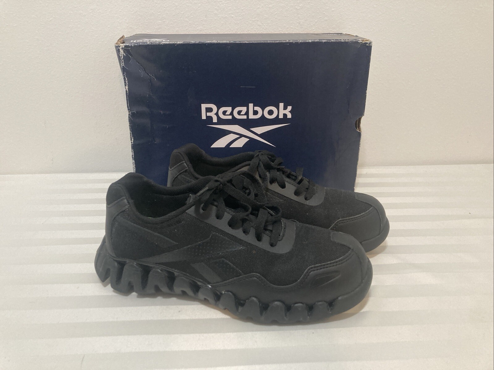 Reebok Womens Zig Pulse Black Work & Safety Shoes 10 Medium (B,M) BHFO 0709