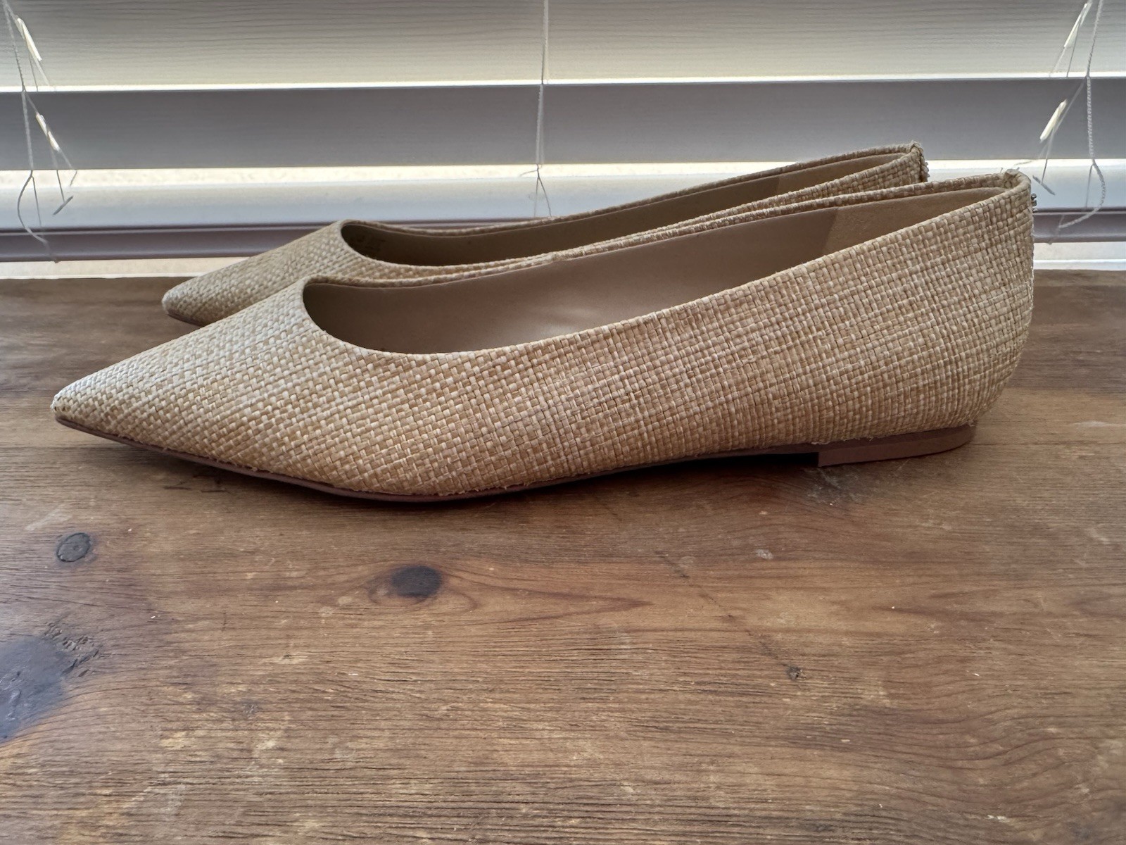 Sam Edelman Wanda Point Flat Sz 9.5 in Beechwood Weave – NWOB