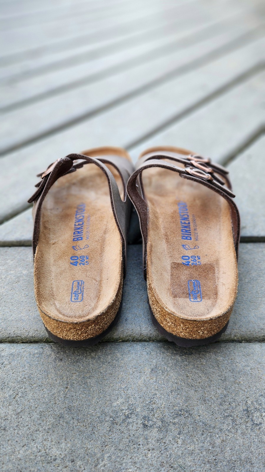 Birkenstock Florida Soft Footbed Birkibuc Mocha Sandals Women’s Size 9 Size 40