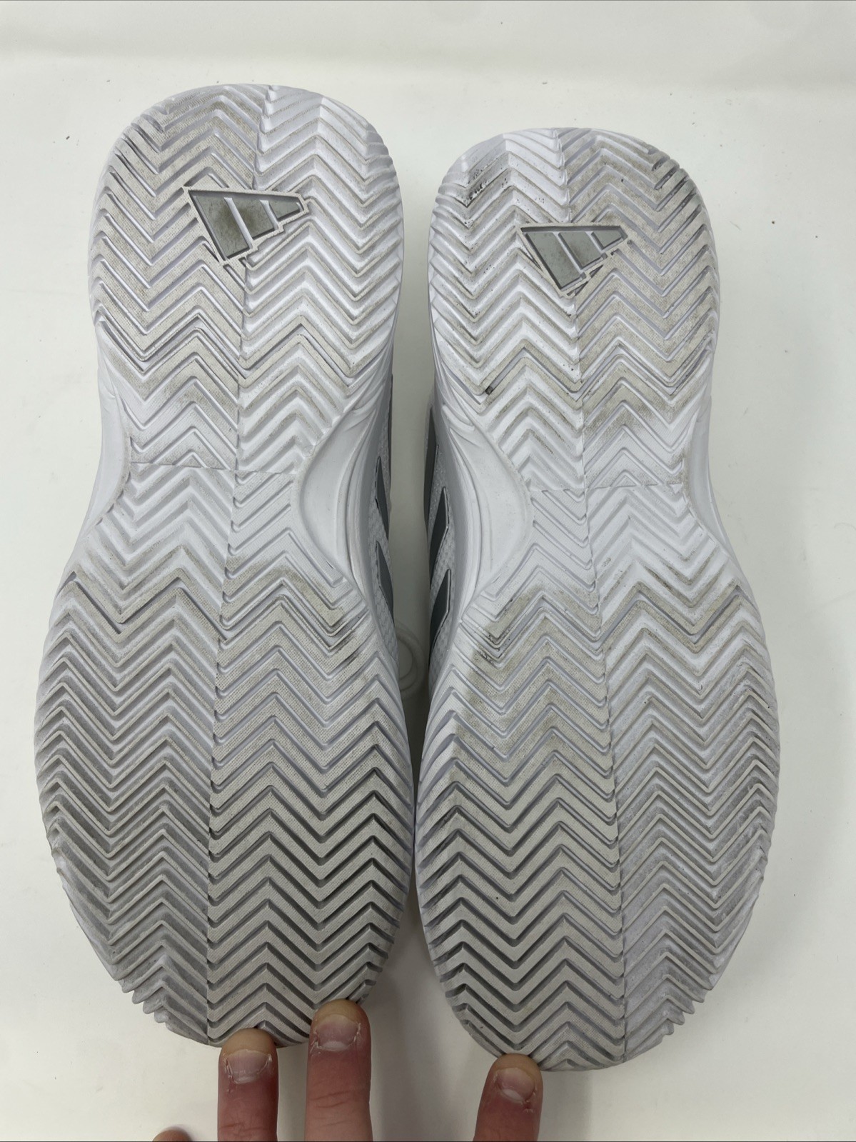 adidas GameCourt 2 Sneaker, White/Silver Metallic/White, 9.5