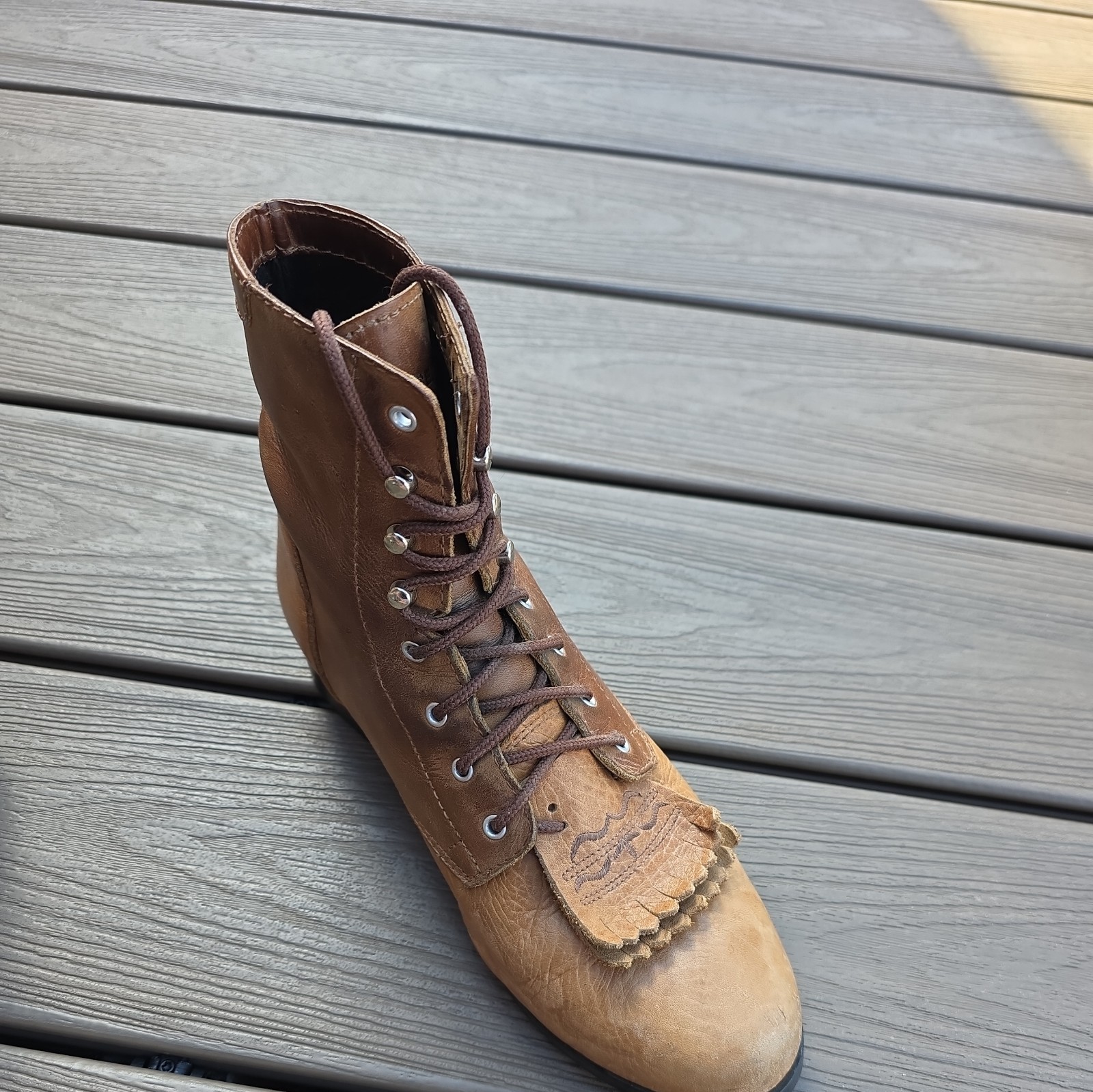 Ariat ATS Advanced Torque Stabilizer Leather Lace Up Boots Womens Size 8M