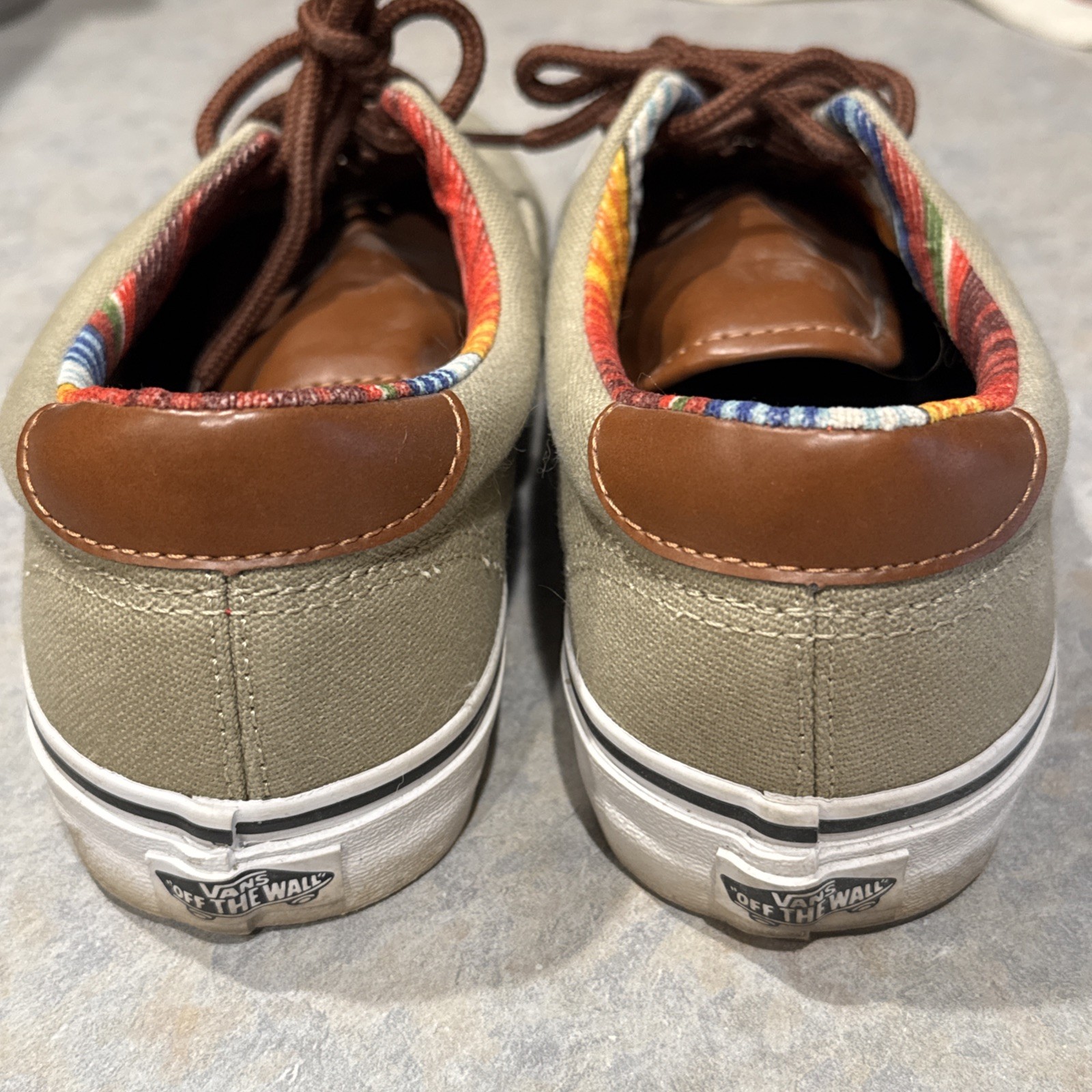 Vans Brown Low Top Skate Shoes Men’s 7 / Women’s 8.5 8 1/2