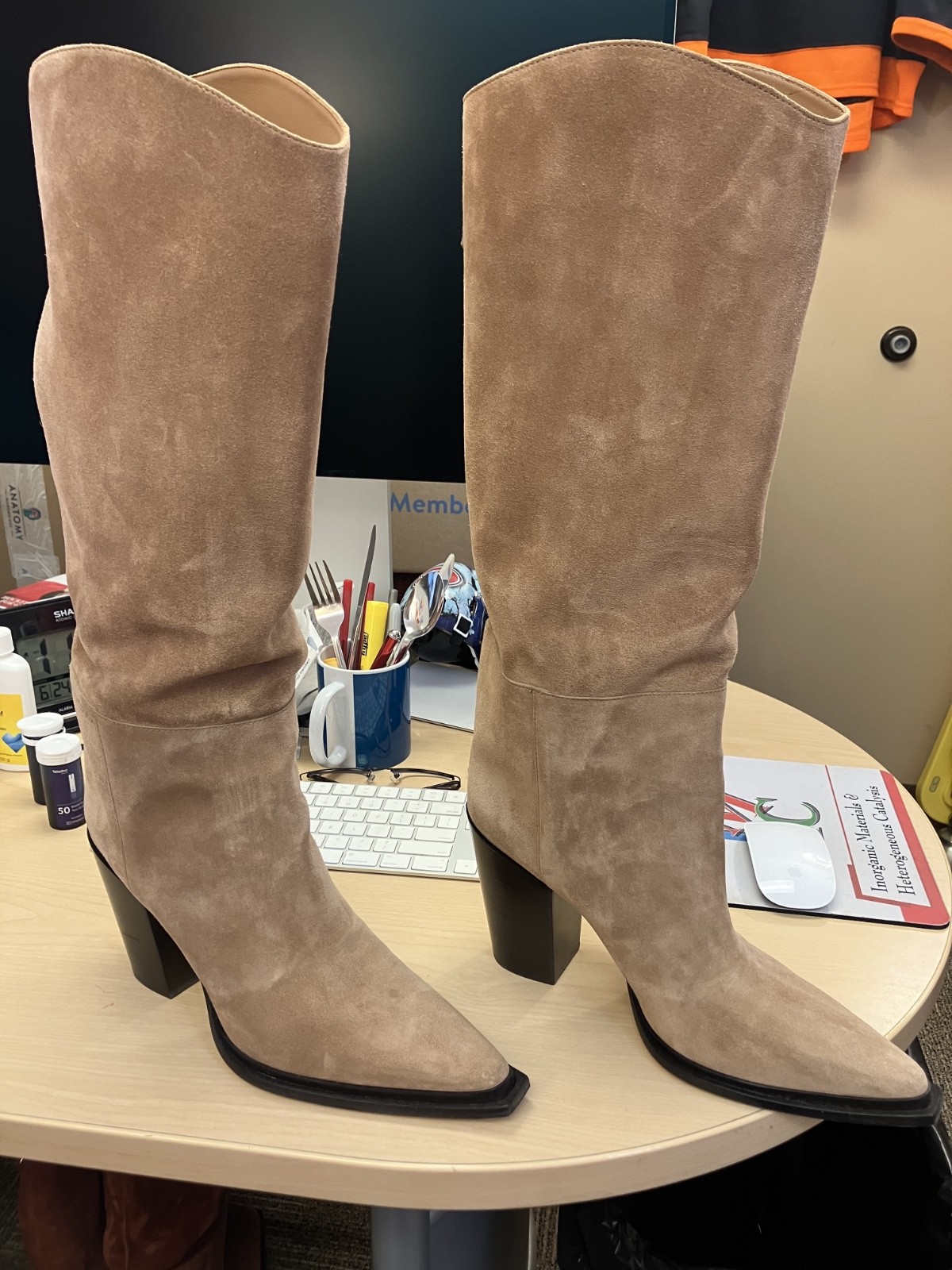 Jimmy Choo Boots Natural Suede