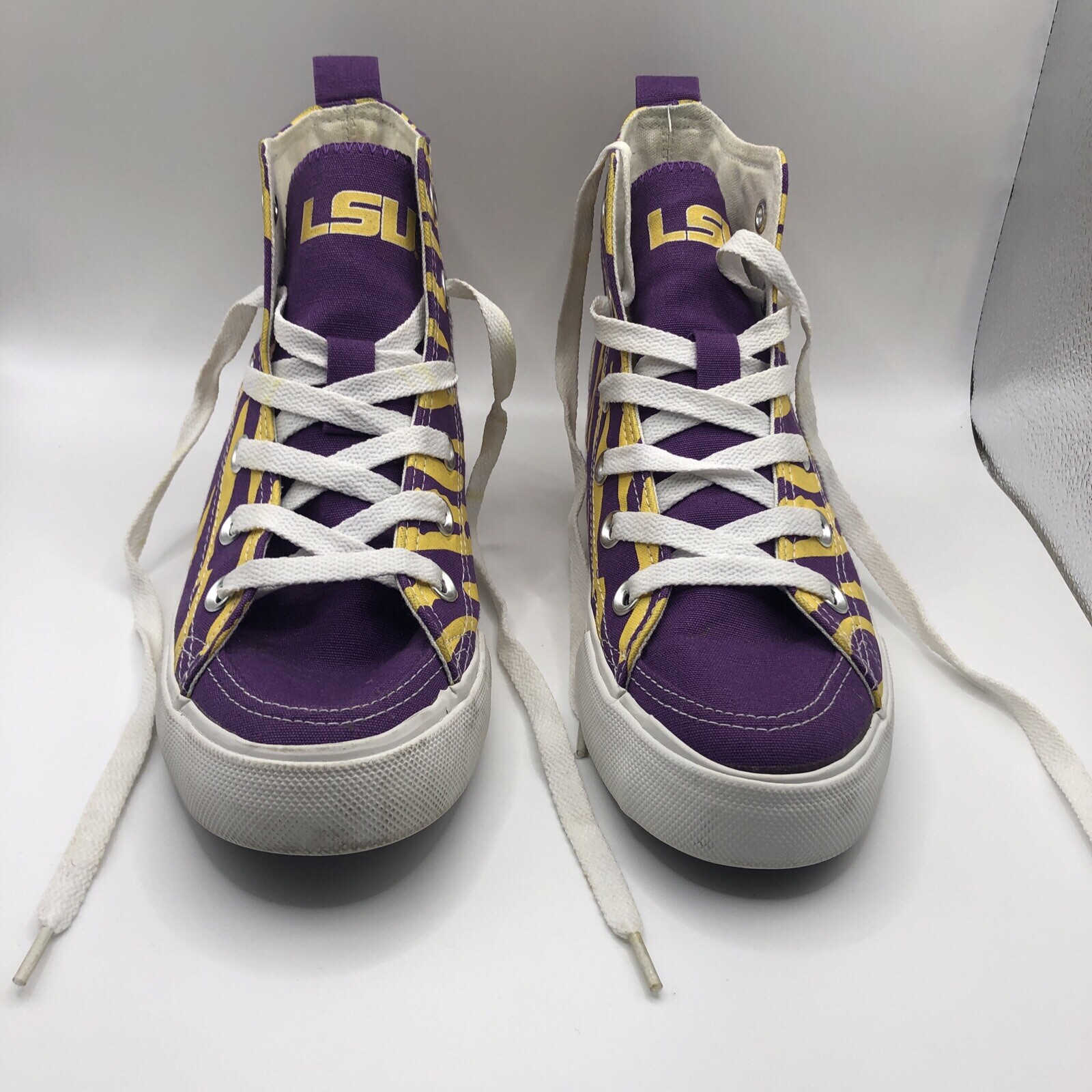 LSU High Top Women’s Skicks Sneakers – Size 5M