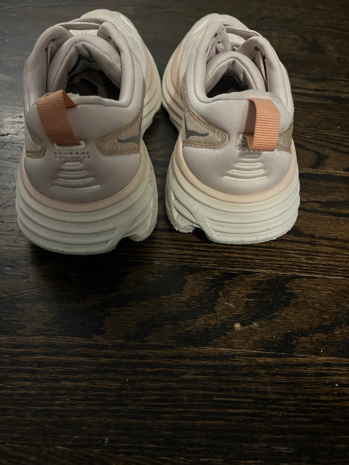 Hoka One One Bondi 8 Cream/Vanilla Ivory Mesh Sneakers 1127952-CMV Size 7B