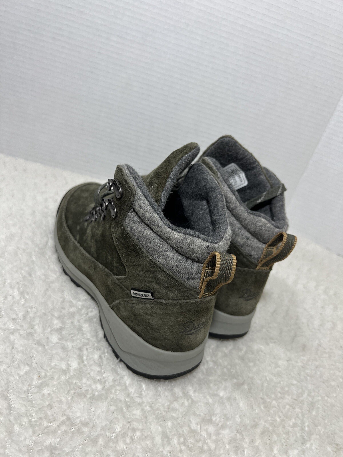 DANNER Adrika Sienna 30131 Womens Sz 6 Military Green Suede Leather Hiking Boots
