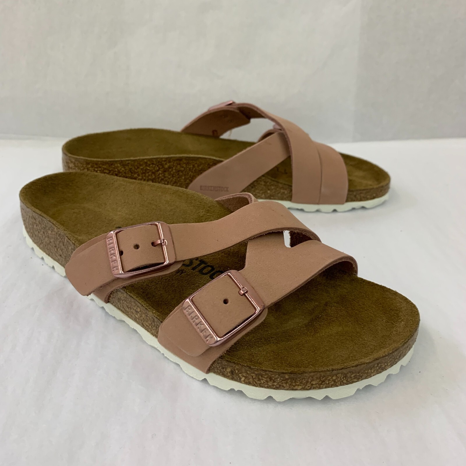 Birkenstock New w/o Box Yao Balance Old Rose Nubuck Leather Narrow Select Size