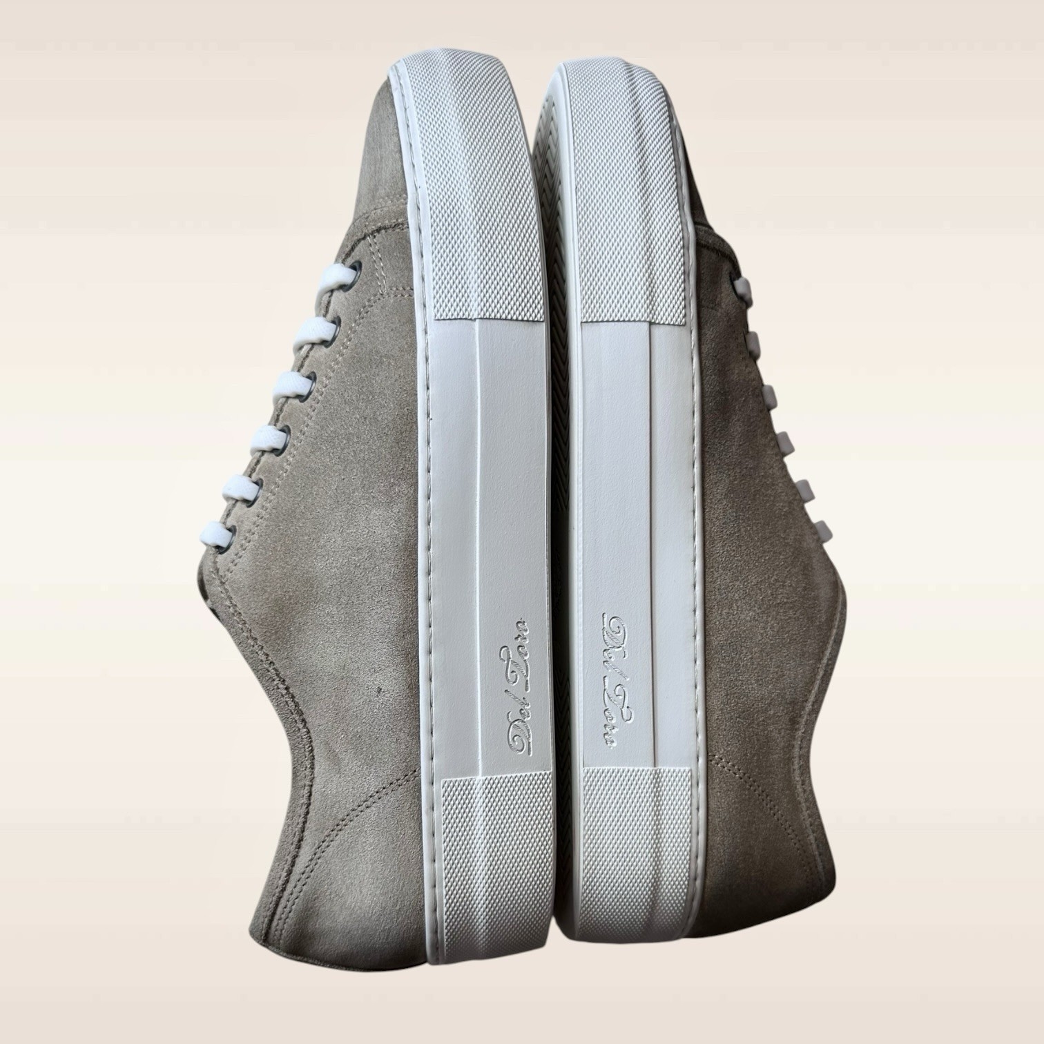Del Toro Tan Suede Low Top Sneaker Women’s Size 9 Made in Italy Designer Shoes