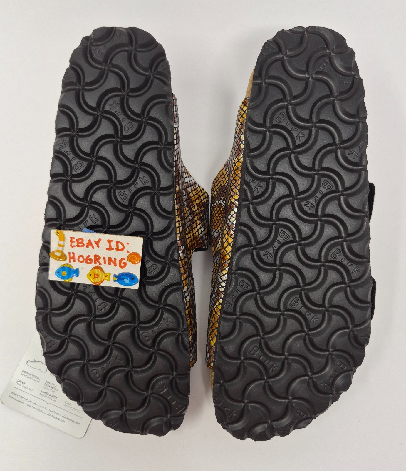 Birkenstock Women’s EU 36 = US 5 Arizona Big Buckle Python Narrow Sandals READ
